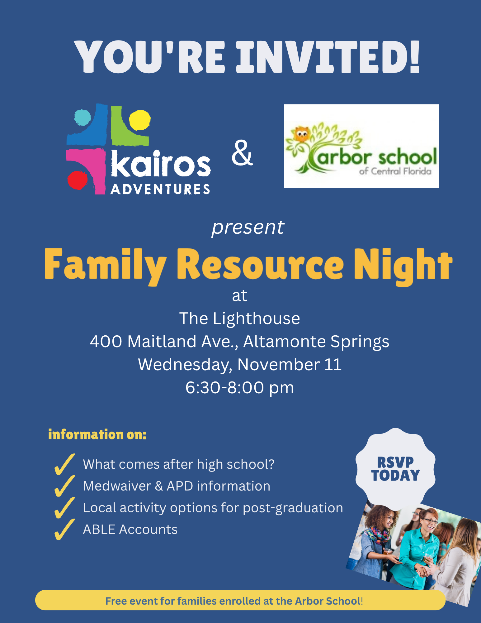 Campaign cover image for Parent Information Night