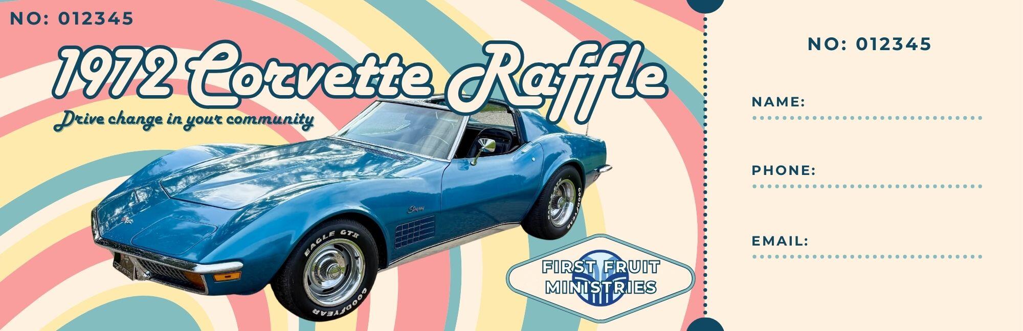 Campaign cover image for Corvette Raffle | Drive Change in your Community