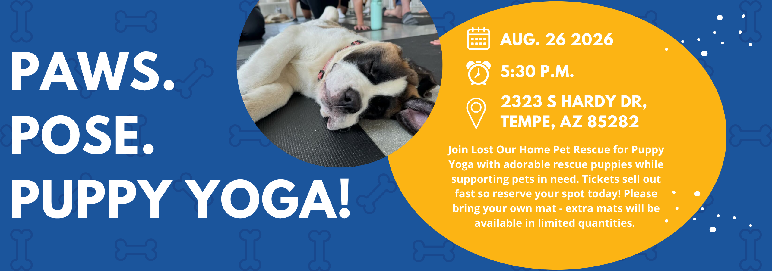 Campaign cover image for Paws. Pose. Puppy Yoga!