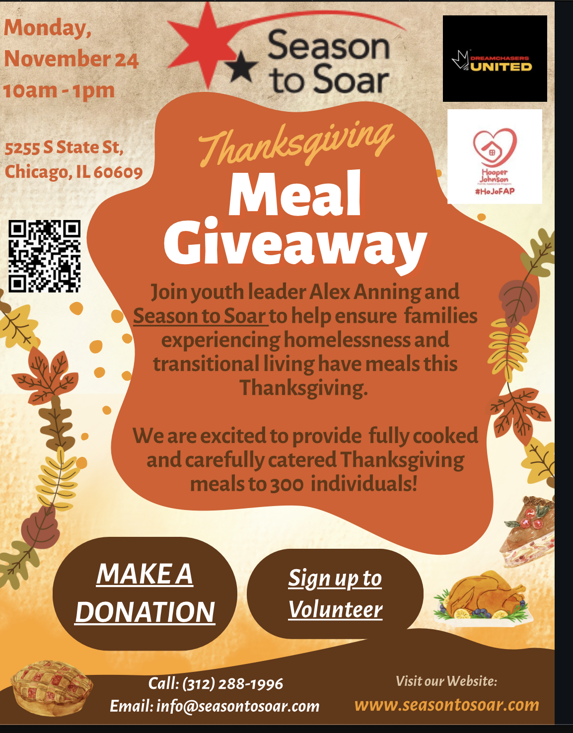 Campaign cover image for Thanksgiving Meal Giveaway (2025)