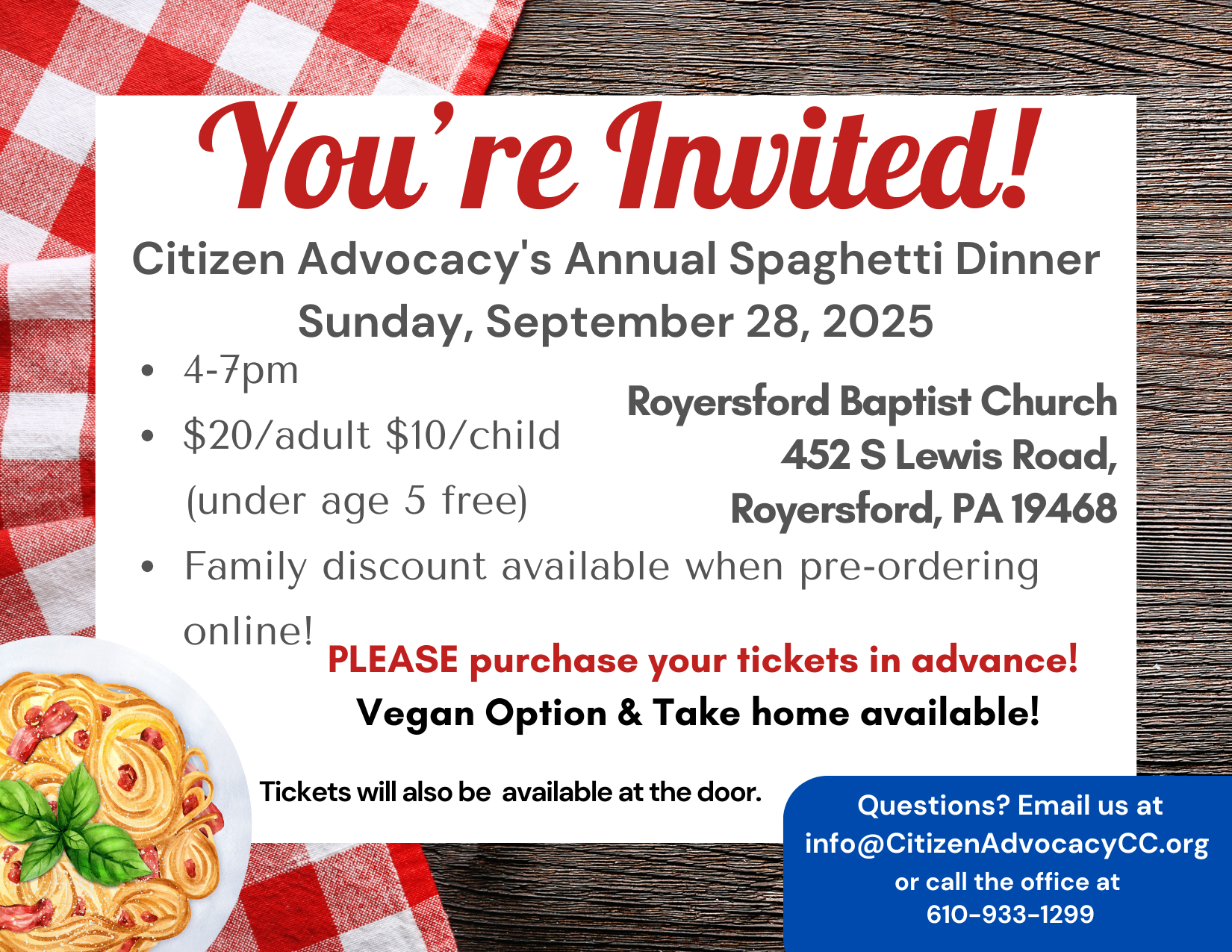 Campaign cover image for 2025 Spaghetti Dinner Sponsors