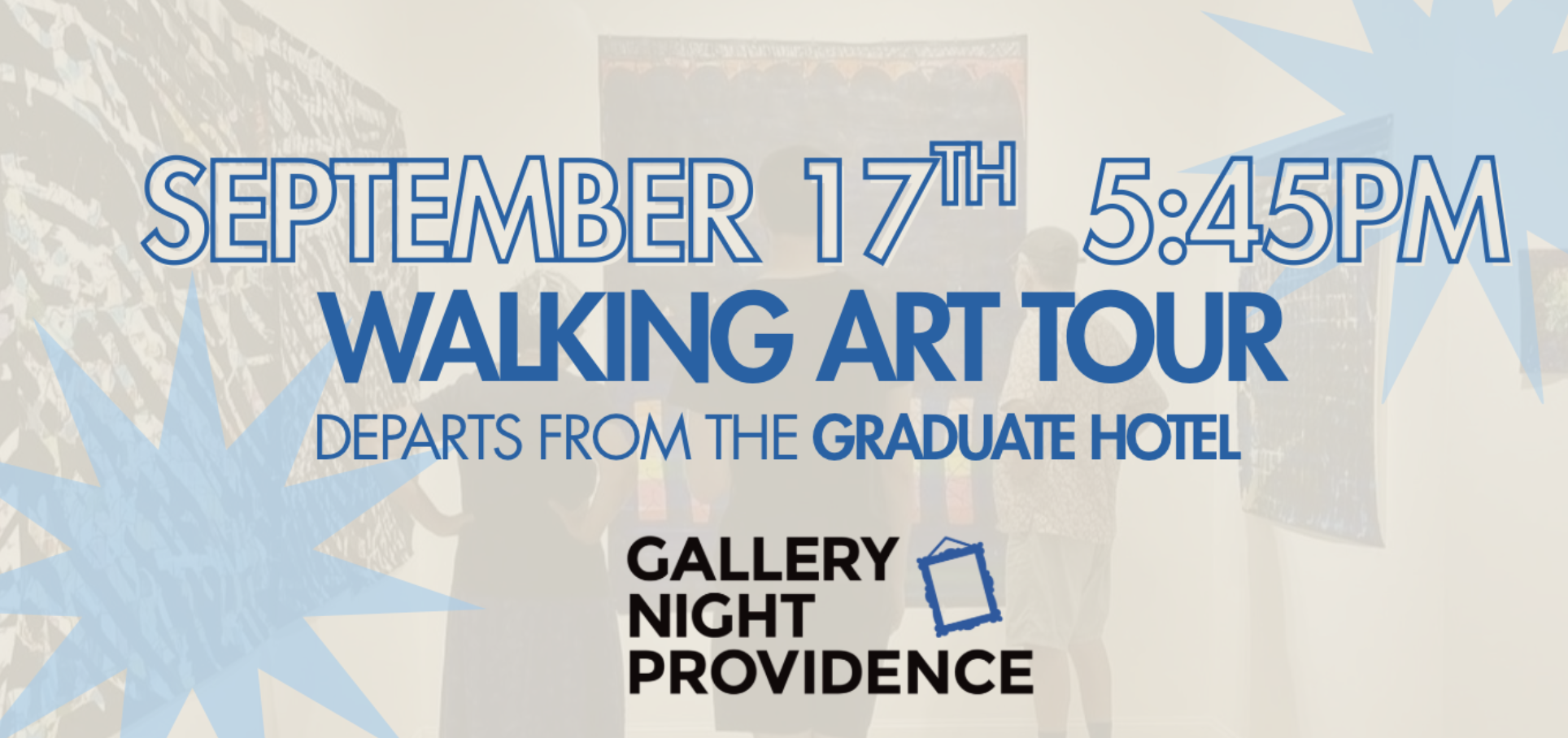 Campaign cover image for Gallery Night 2026 - September 17th 5:45PM Walking Tour