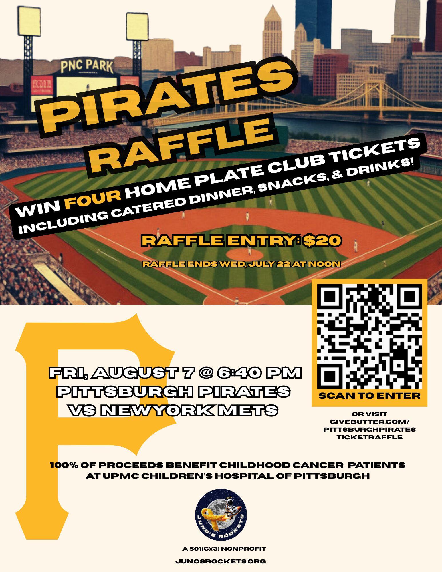 Campaign cover image for Pirates vs. Mets Home Plate Club Ticket Raffle