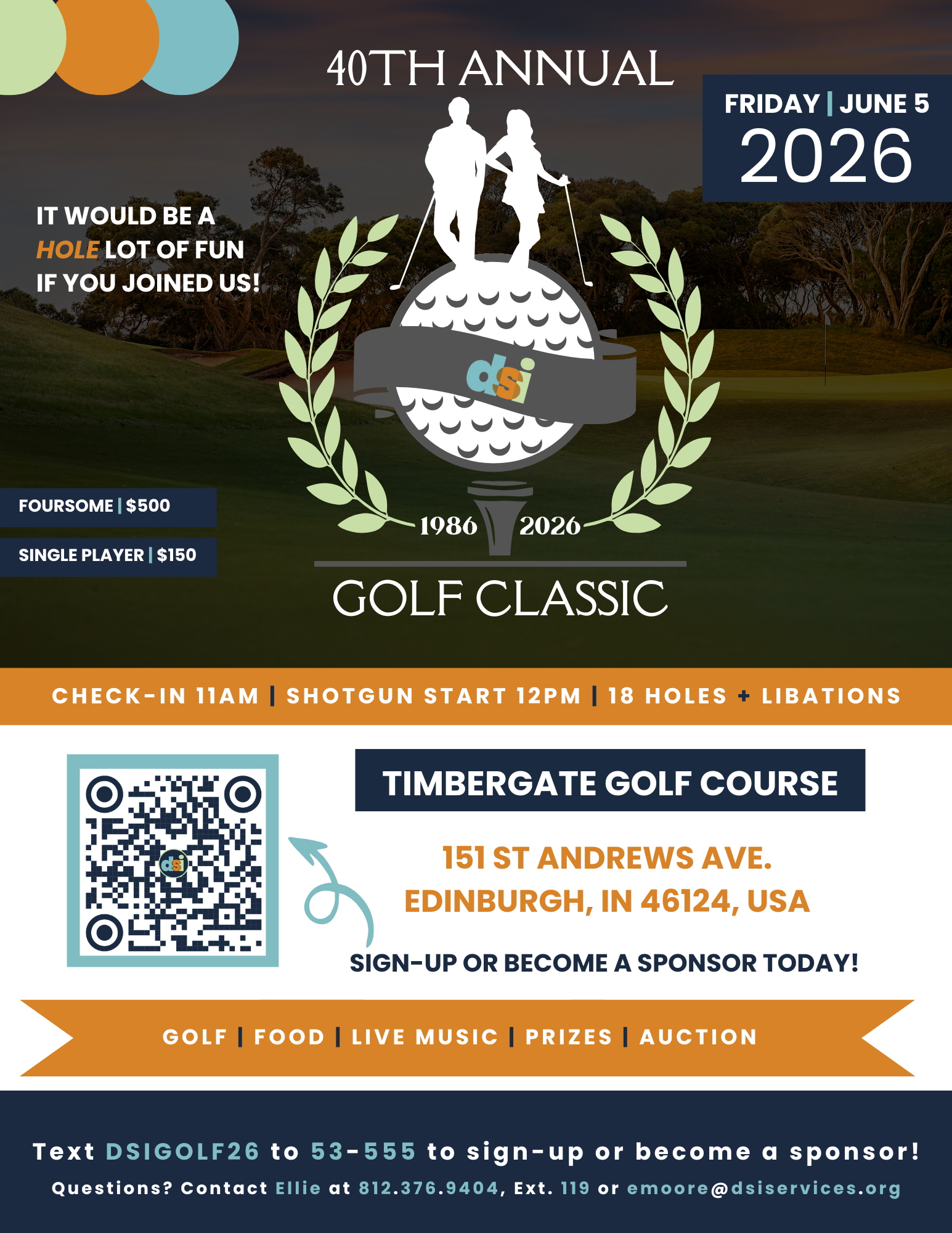 Campaign cover image for DSI Golf Classic 2026