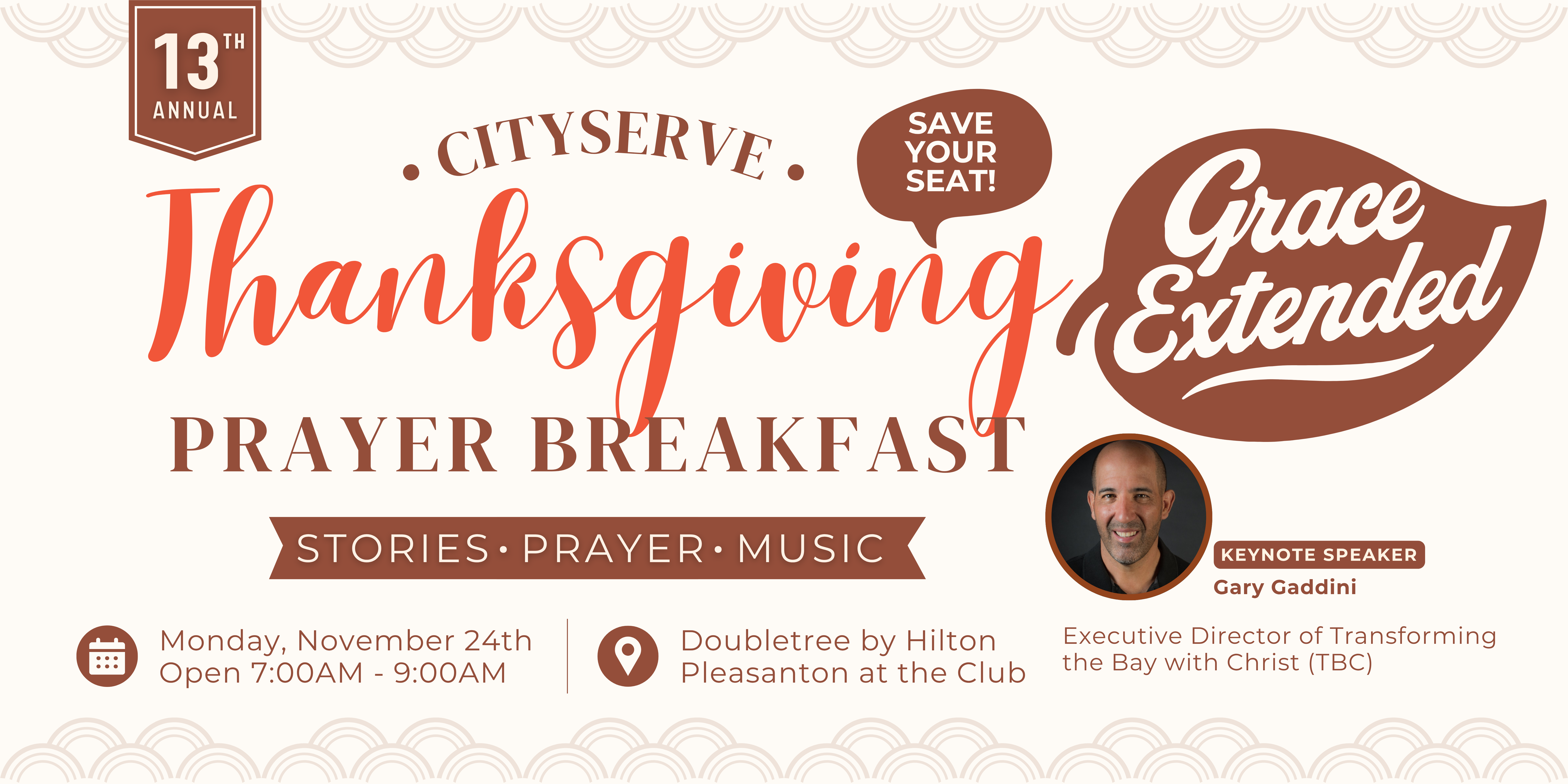 Campaign cover image for 2025 Thanksgiving Prayer Breakfast