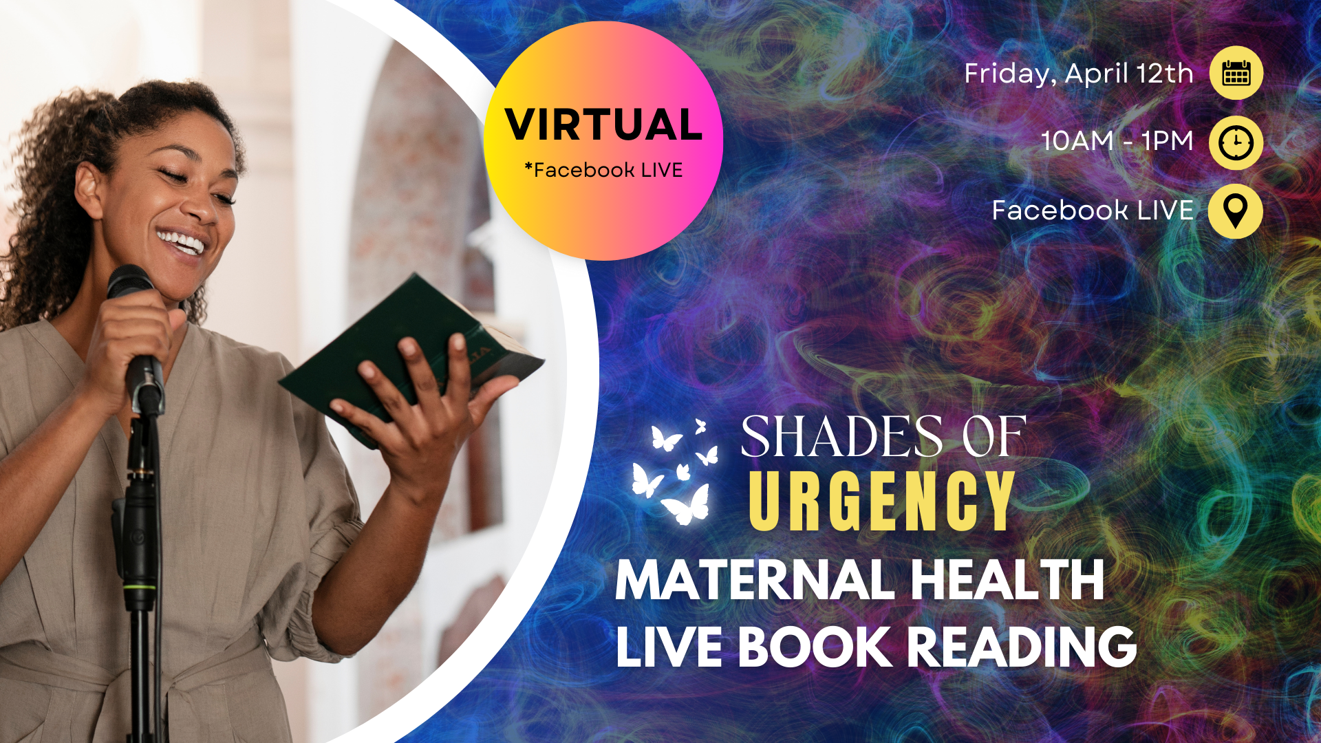 Campaign cover image for Shades Of Urgency: Maternal Health Live Book Reading