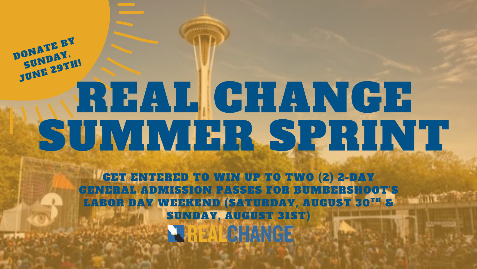Campaign cover image for Real Change Summer Sprint!
