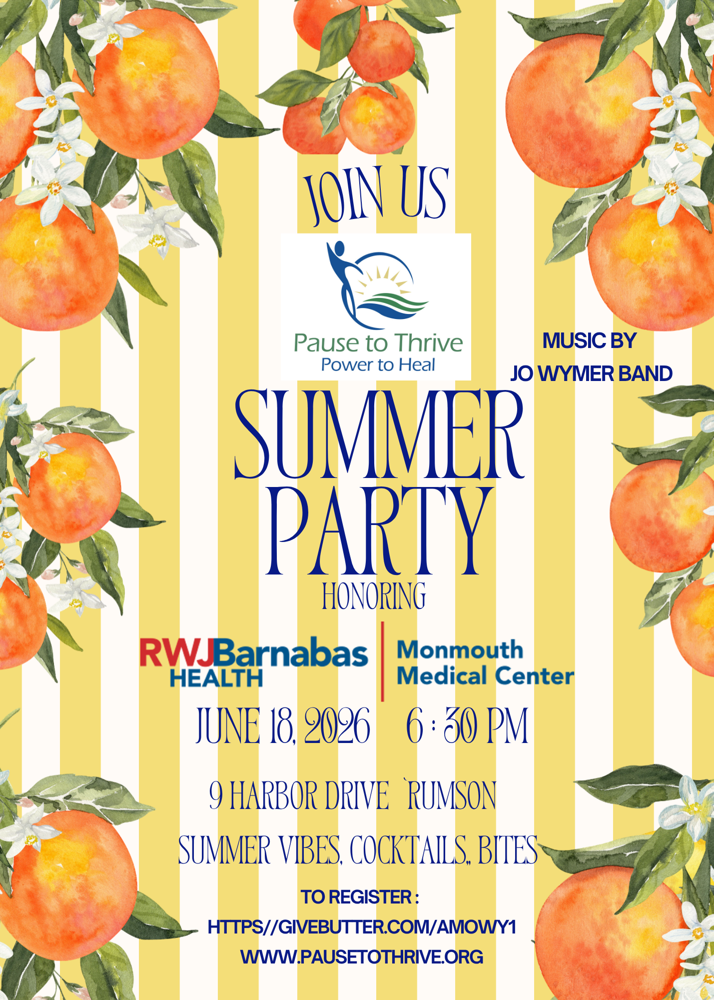 Campaign cover image for Pause to Thrive Summer Party '26