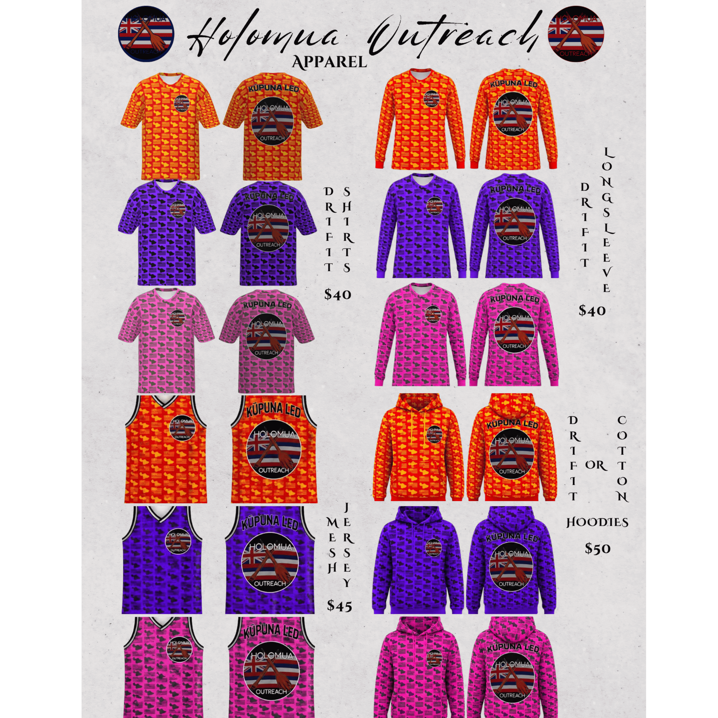 Campaign cover image for Holomua Outreach Apparel Fundraiser