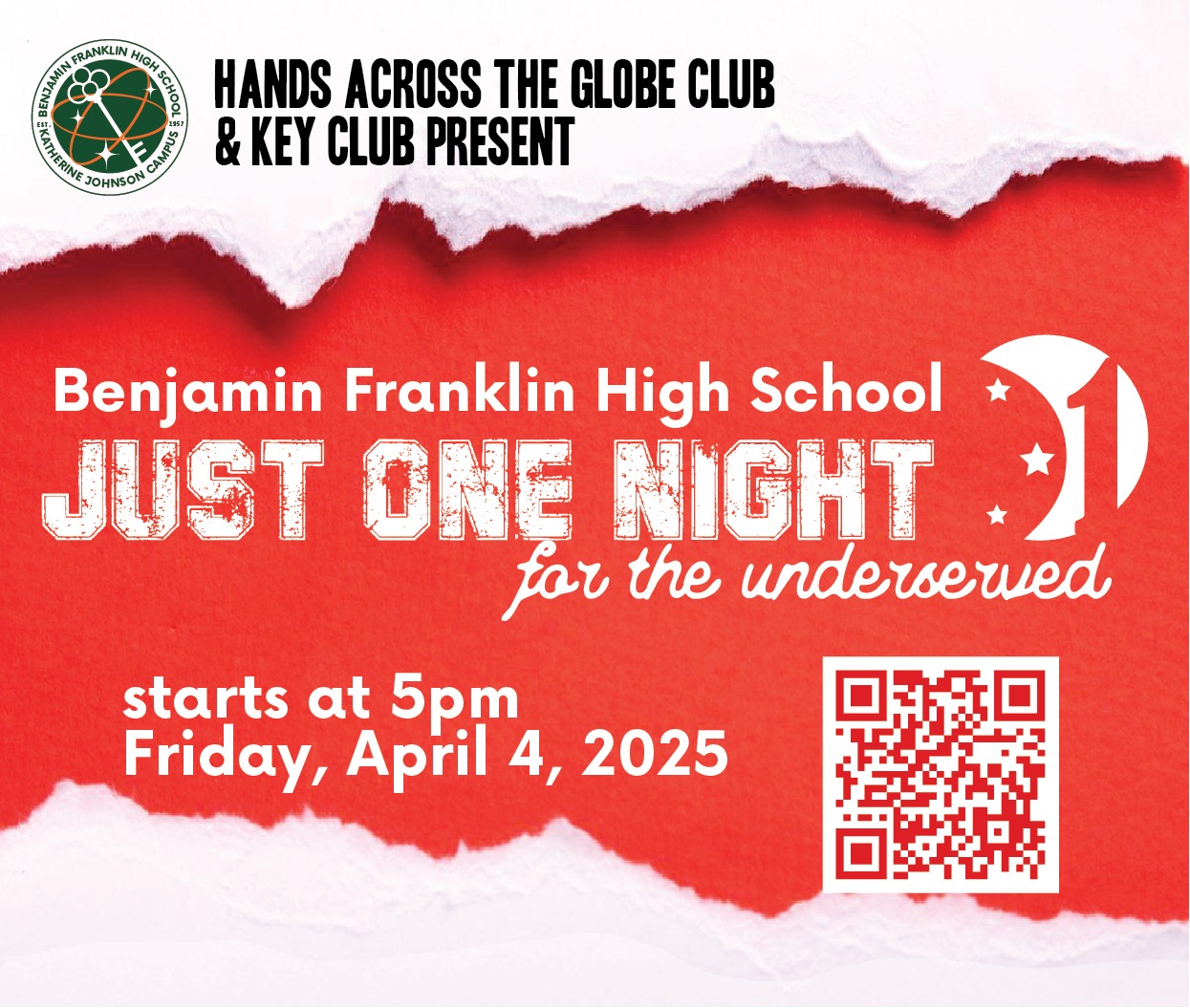 Campaign cover image for Just One Night for the Underserved (2025)