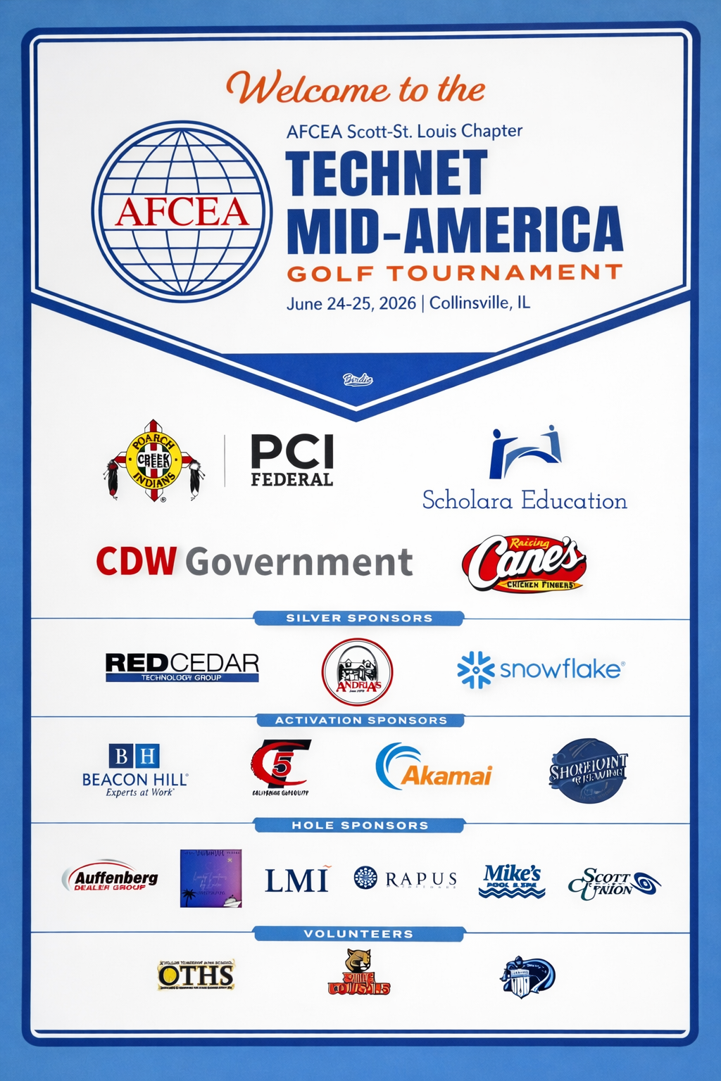Campaign cover image for AFCEA TechNet Mid-America 2026 Golf Tournament