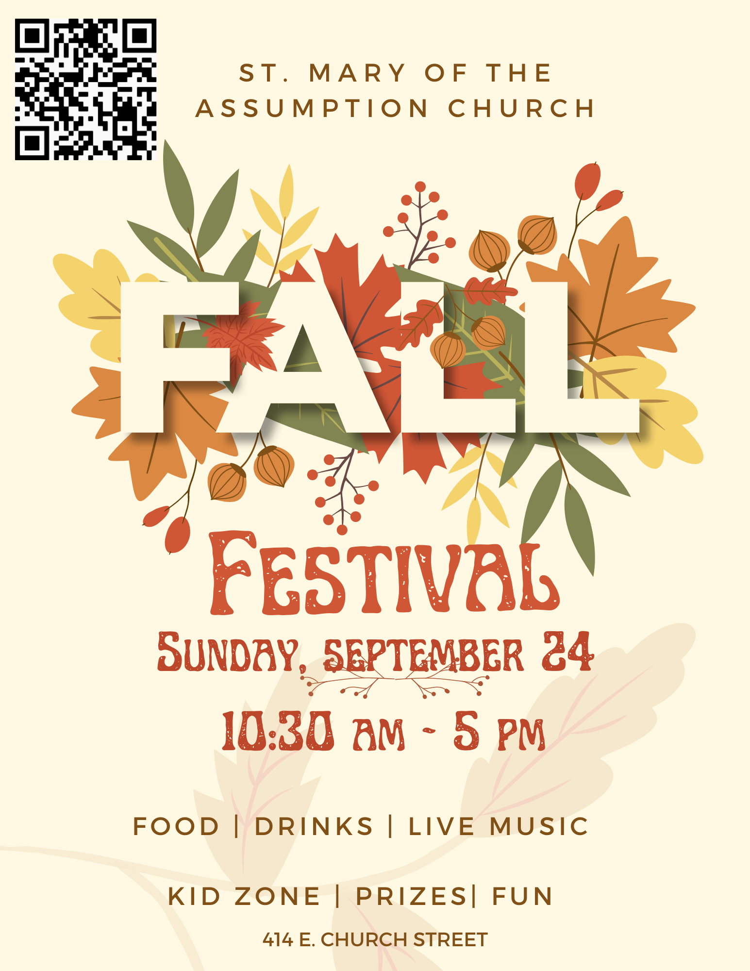 Campaign cover image for St. Mary of The Assumption Church Fall Festival