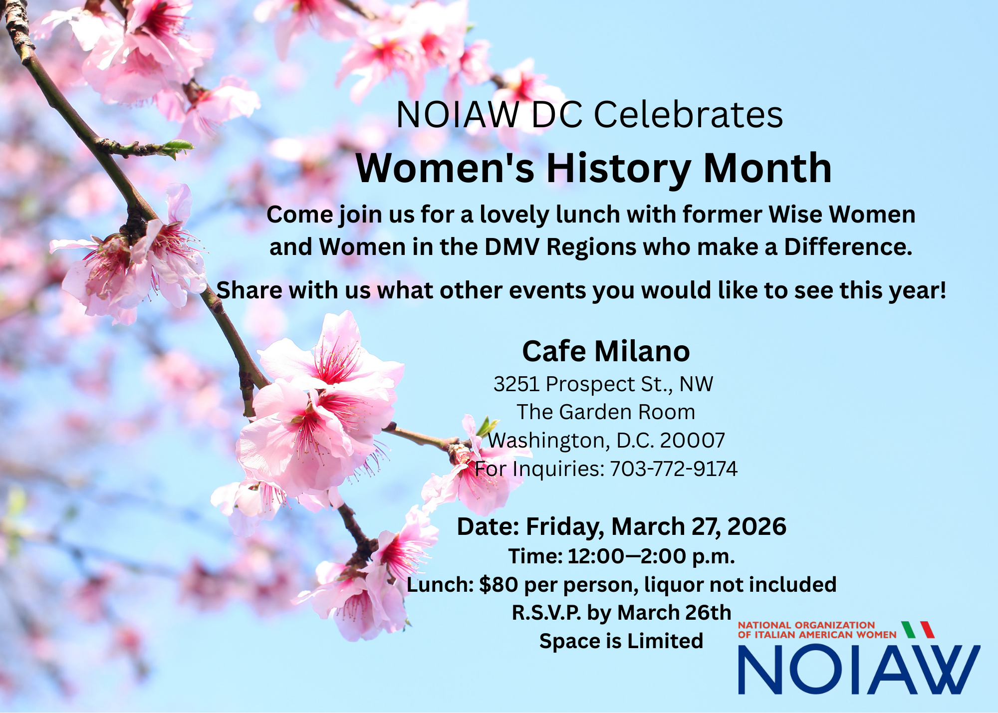 Campaign cover image for NOIAW DC Celebrates History Month