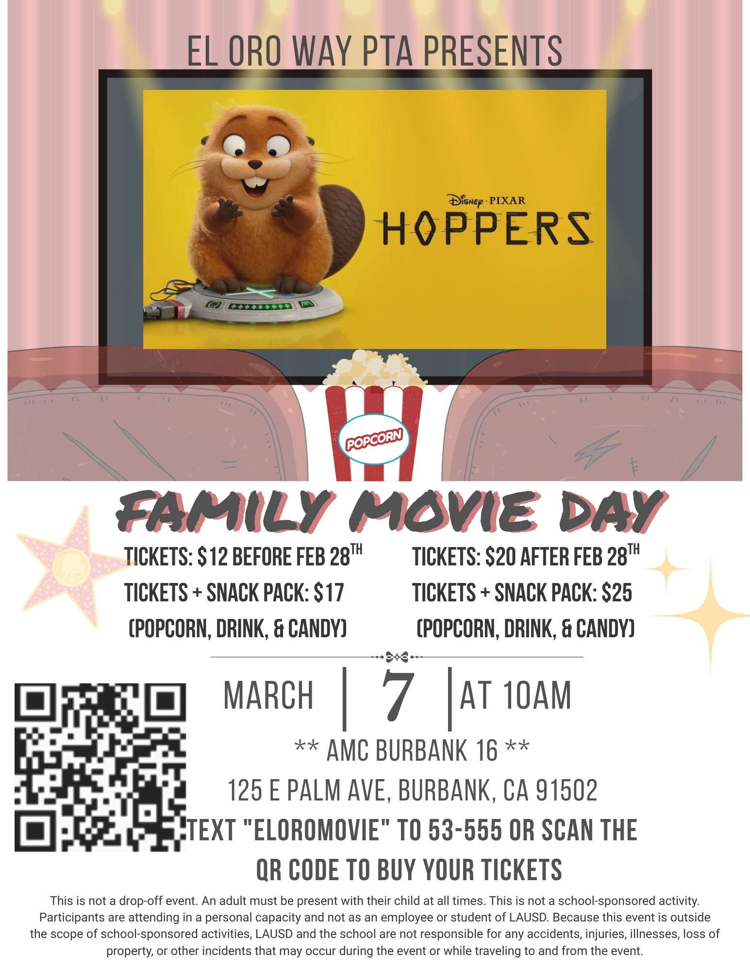 Campaign cover image for PTA Movie Day - Hoppers