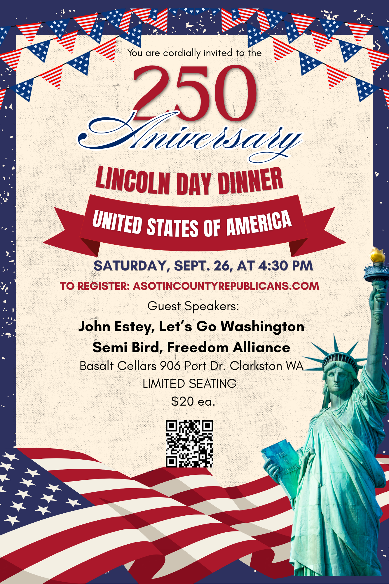 Campaign cover image for Lincoln Day Dinner & Silent Auction