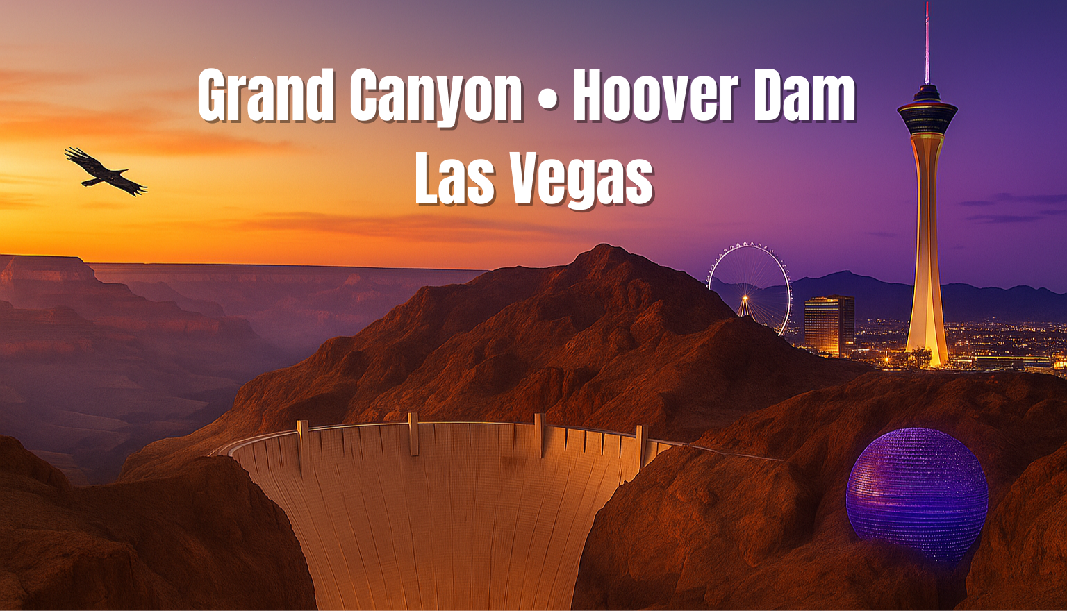 Campaign cover image for Grand Canyon • Hoover Dam • Las Vegas Trip
