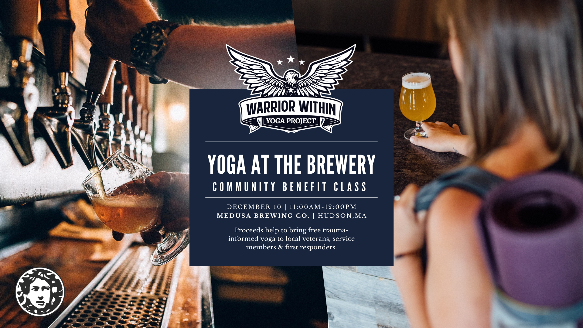 Campaign cover image for Yoga at the Brewery | Benefit Class at Medusa Dec 10