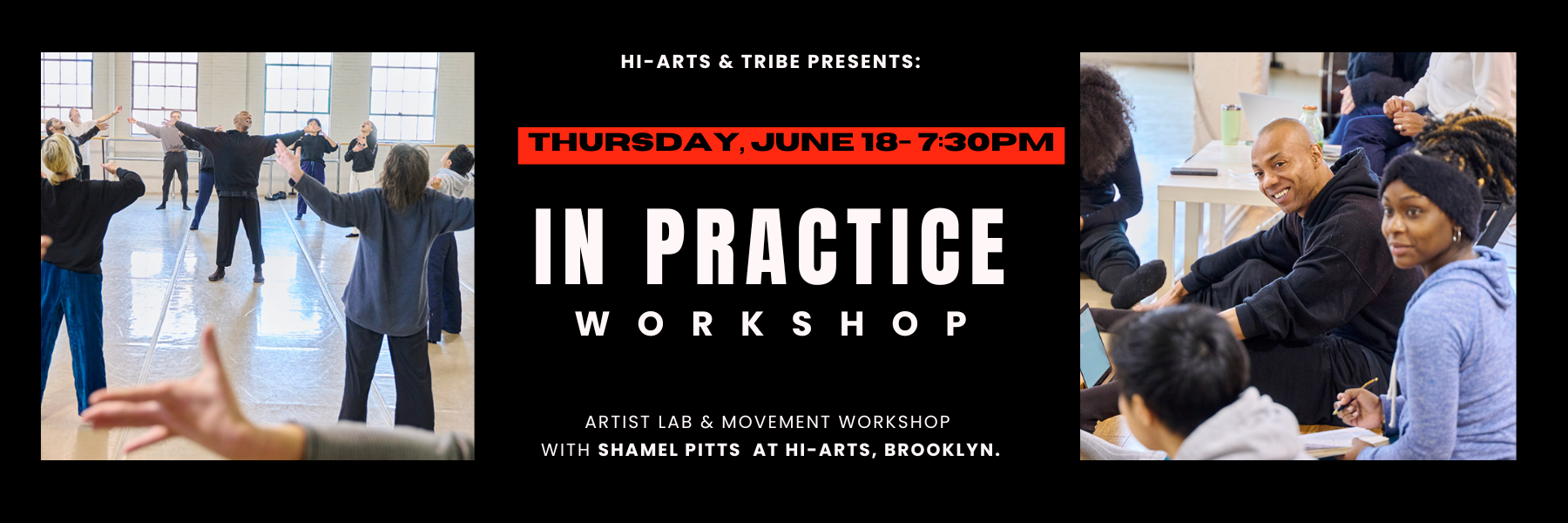 Campaign cover image for IN PRACTICE | Movement Workshop with Shamel Pitts