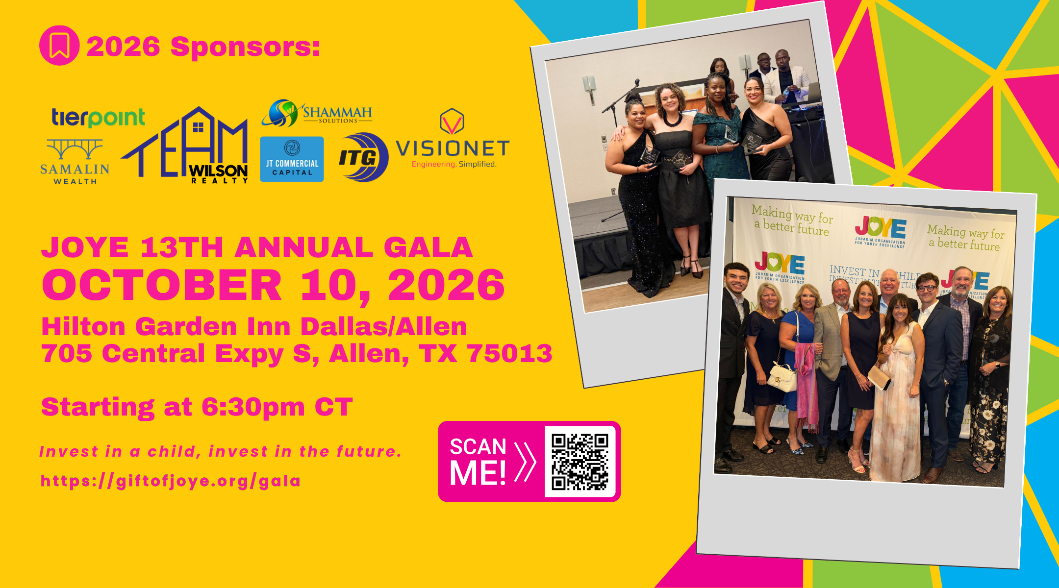 Campaign cover image for JOYE's 13th Annual Gala - Shine Brighter Together: 15 Years of Growth, Excellence, and Community Impact