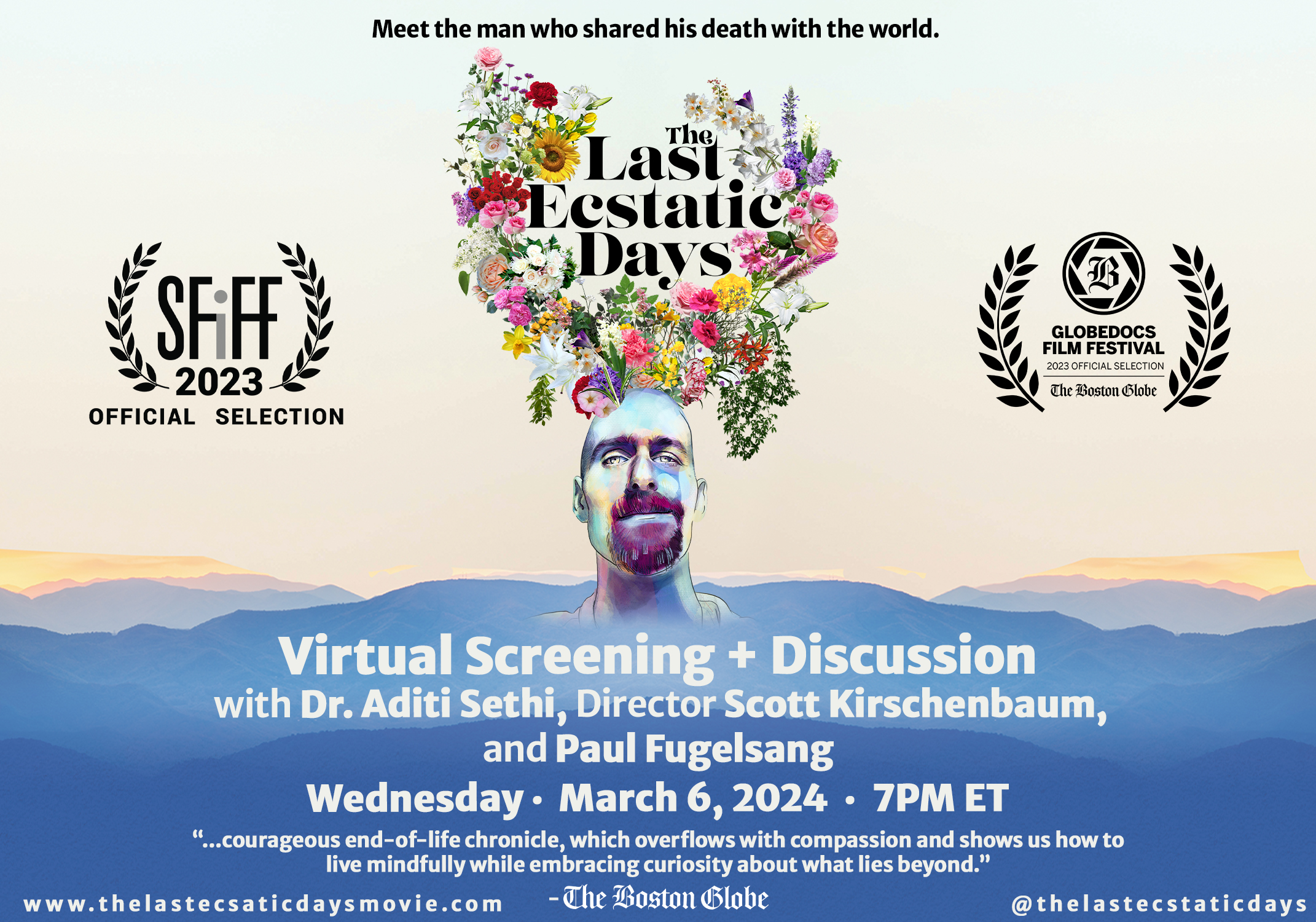 Campaign cover image for A Virtual Screening of "The Last Ecstatic Days" + Discussion with Dr. Aditi Sethi, Director Scott Kirschenbaum and Paul Fugelsang
