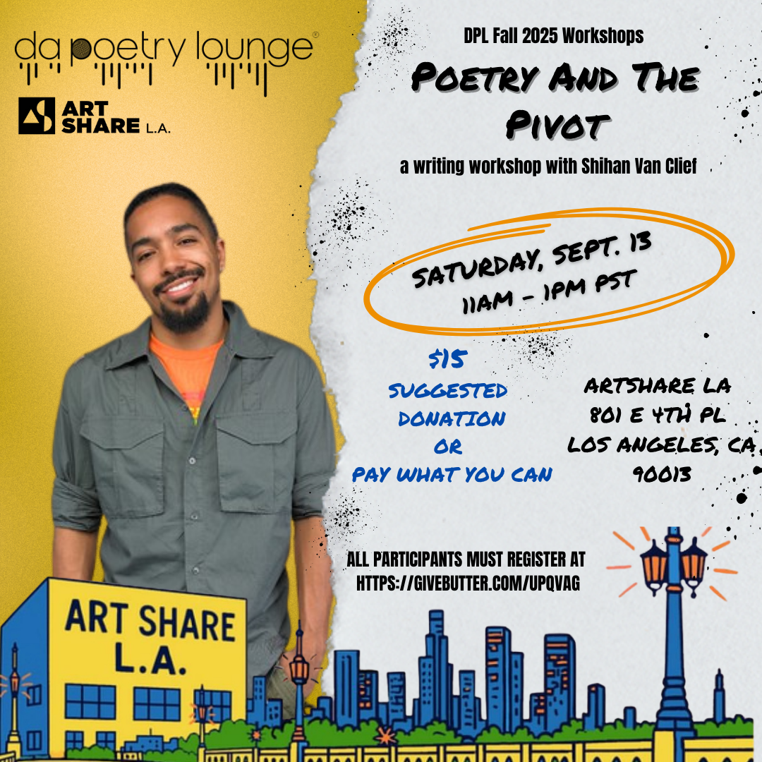 Campaign cover image for Poetry and the Pivot with Shihan Van Clief