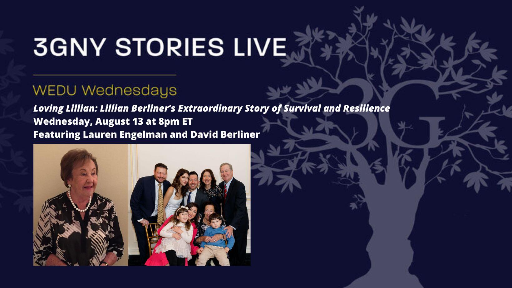 Campaign cover image for 3GNY Stories Live: WEDU Wednesday Featuring Lauren Engelman and David Berliner
