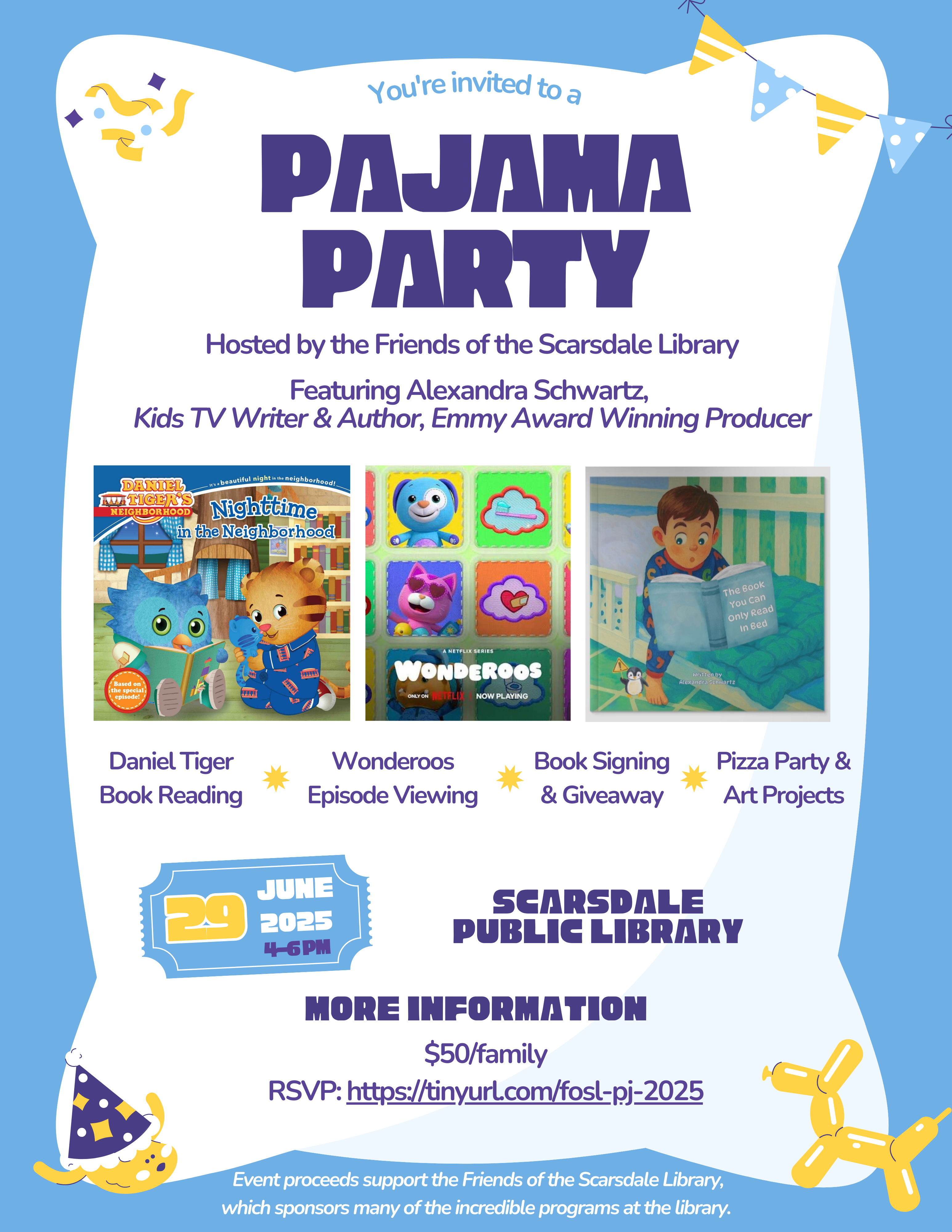 Campaign cover image for Pajama Party at the Scarsdale Library