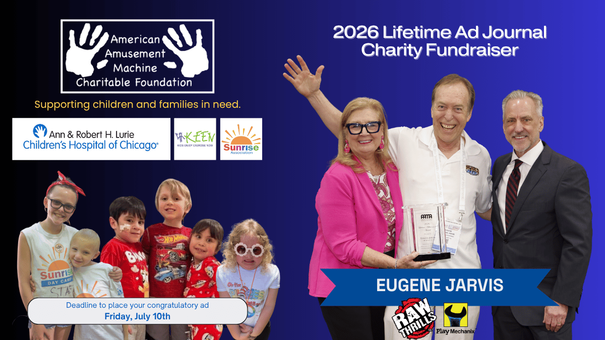 Campaign cover image for 2026 Lifetime Ad Journal Honoring Eugene Jarvis
