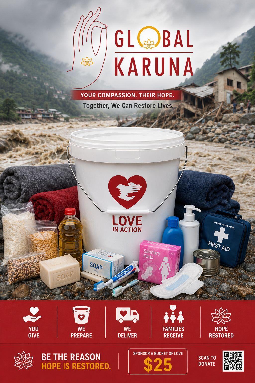 Campaign cover image for Nepal Is Drowning. Whole Villages Are Under  Mud. We're Already There — Help Us Stay.