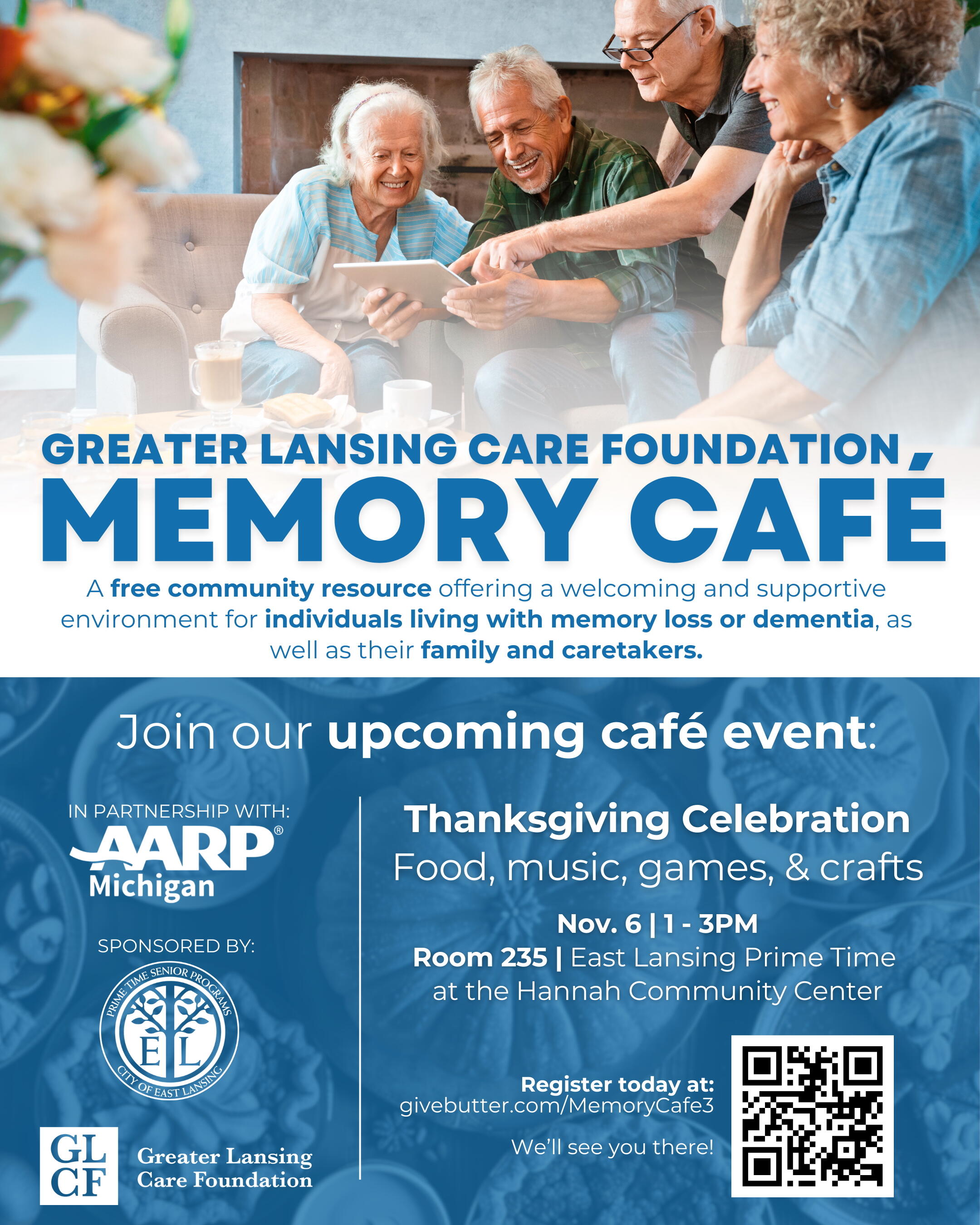 Campaign cover image for GLCF Memory Cafe November