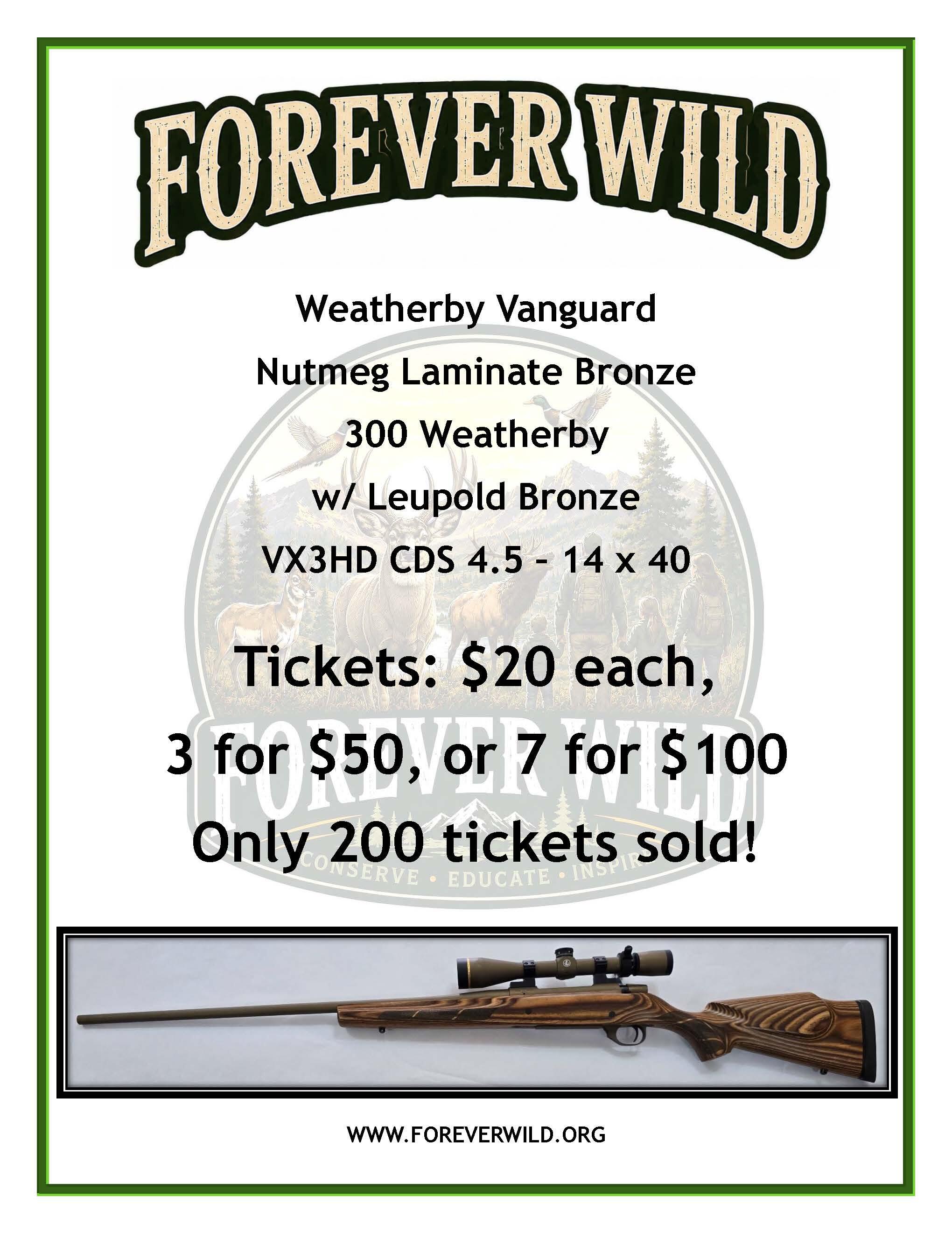 Campaign cover image for Forever Wild Weatherby / Leupold Drawing