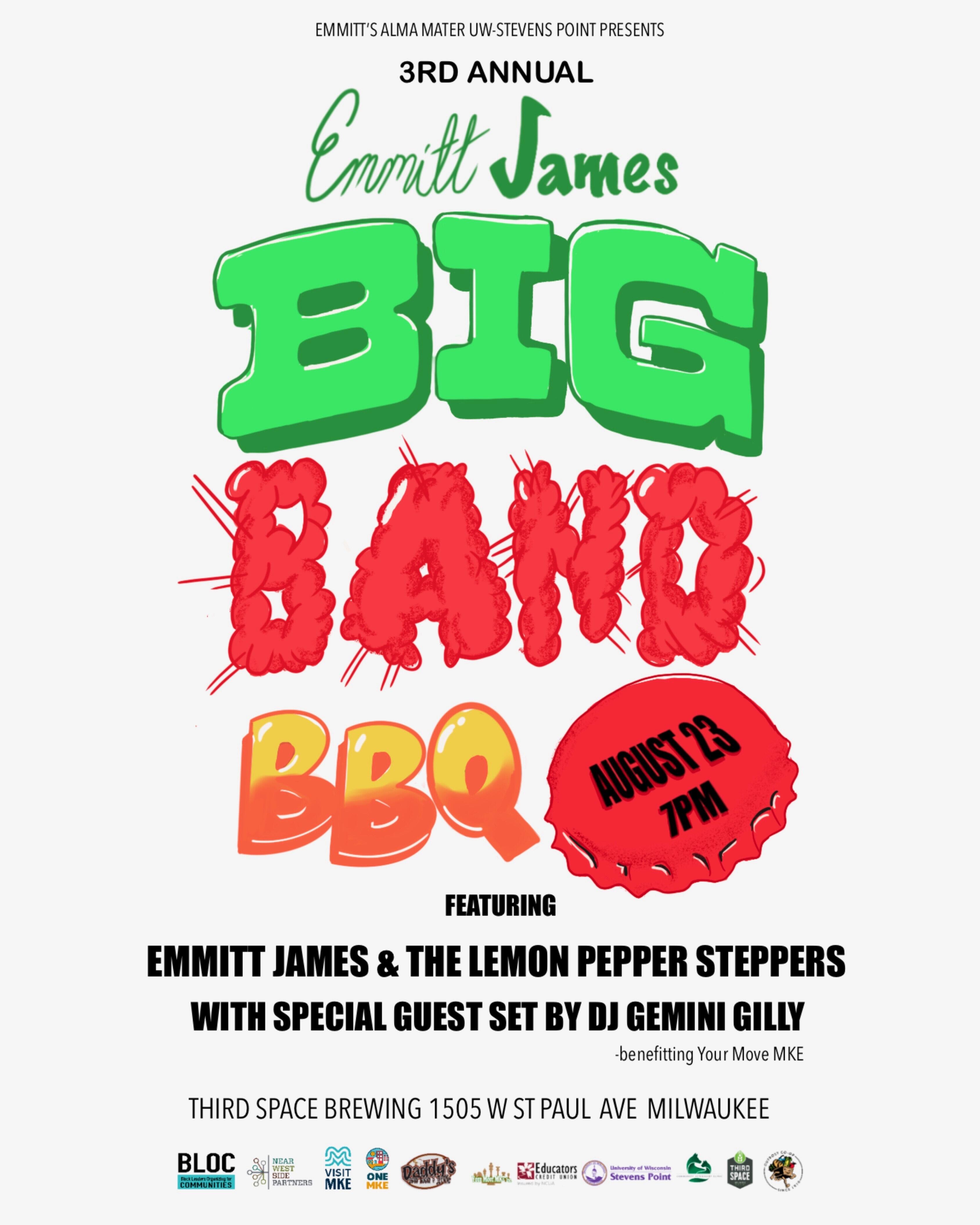 Campaign cover image for Emmitt James Big Band BBQ