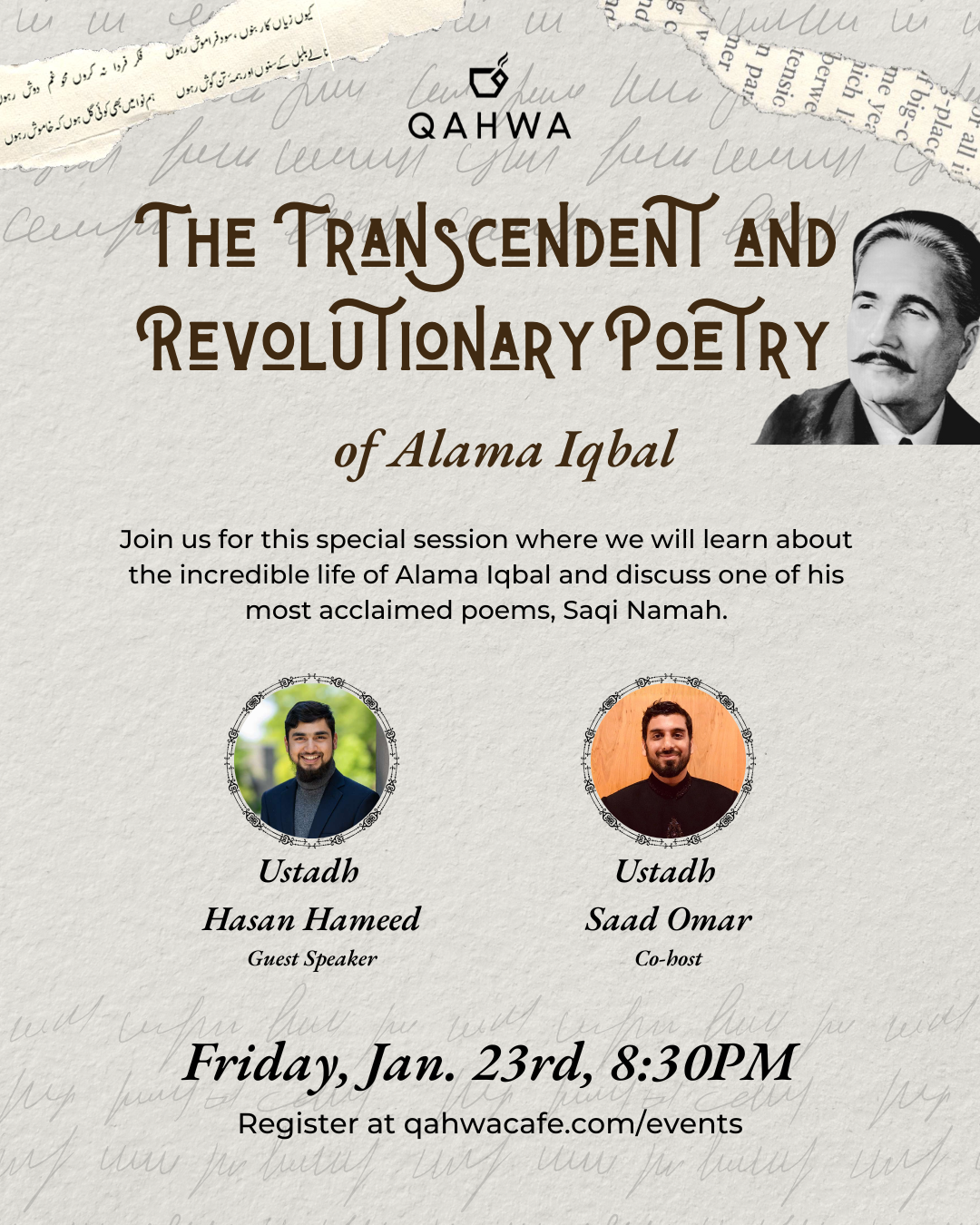 Campaign cover image for The Transcendent and Revolutionary Poetry of Alama Iqbal
