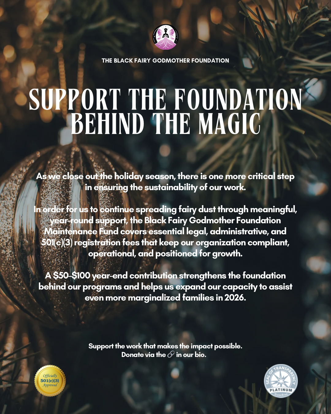 Campaign cover image for BFGM Foundation Maintenance Fund