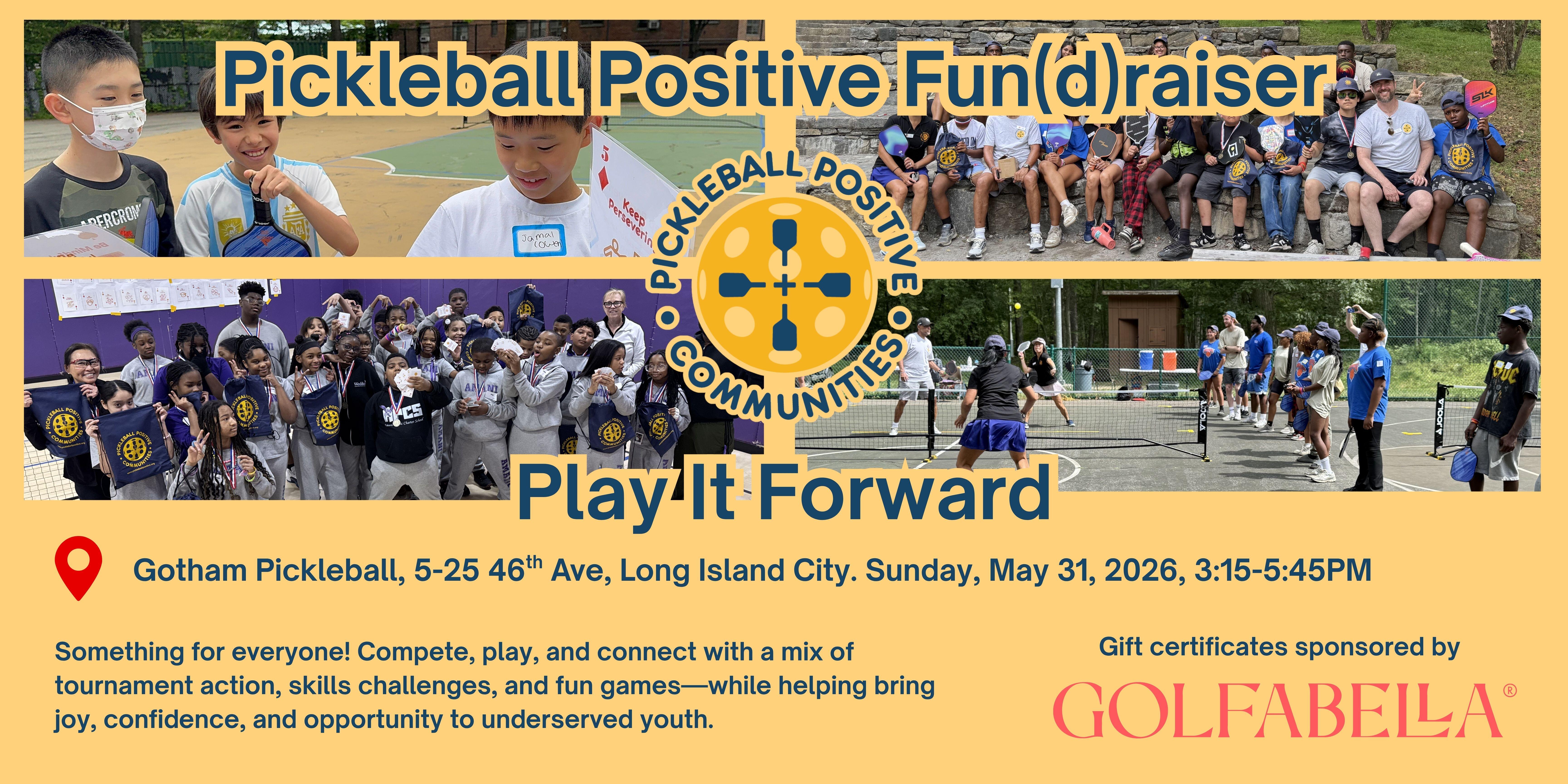 Campaign cover image for Pickleball Positive Fun(d)raiser