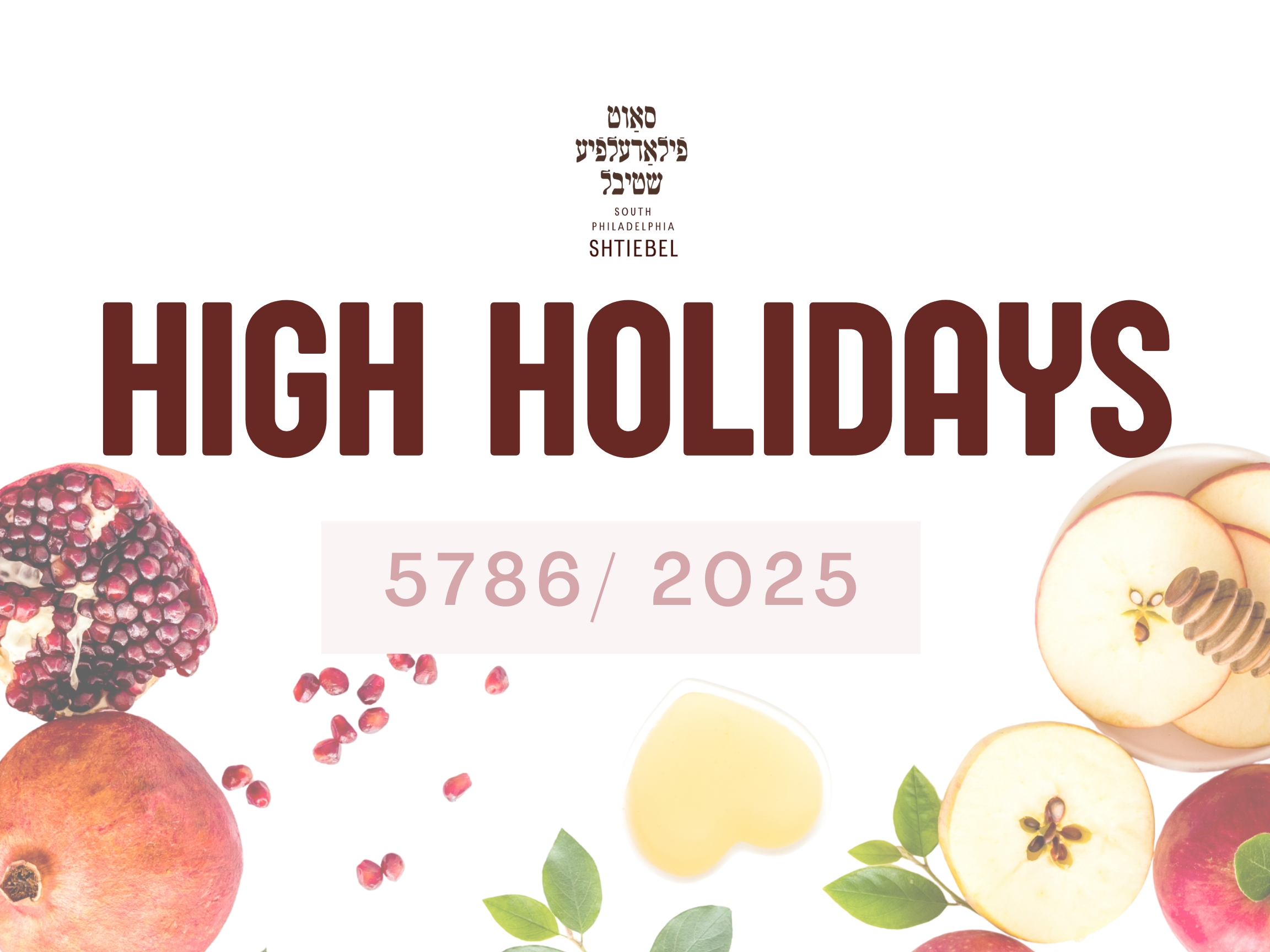 Campaign cover image for High Holidays 5786 @ The Shtiebel