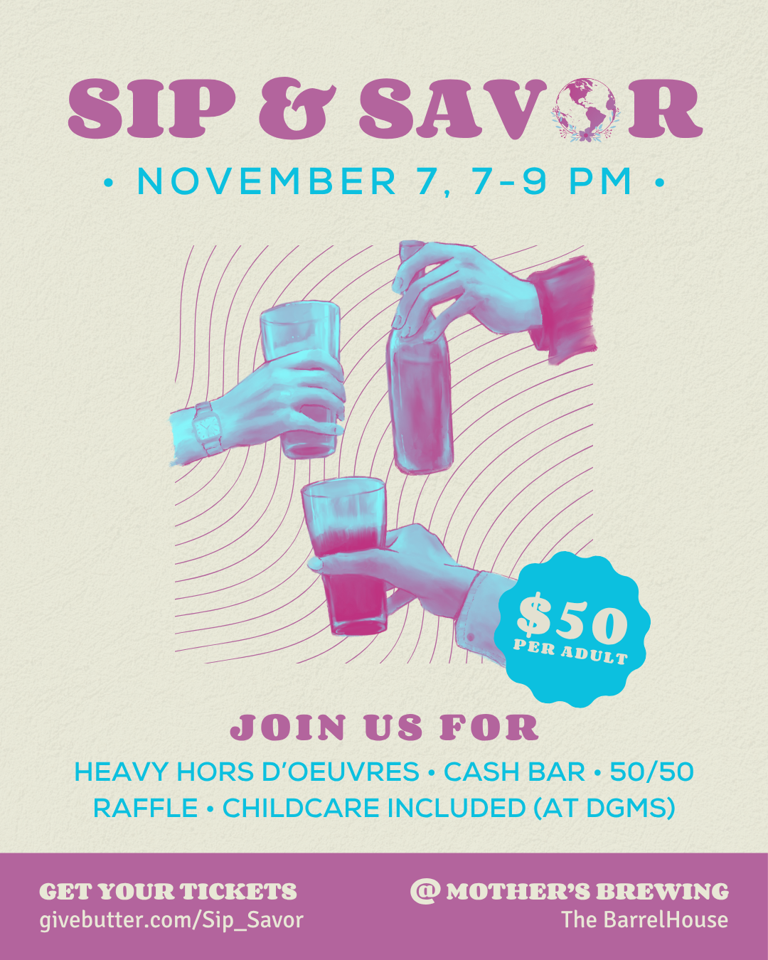 Campaign cover image for Sip & Savor 2025