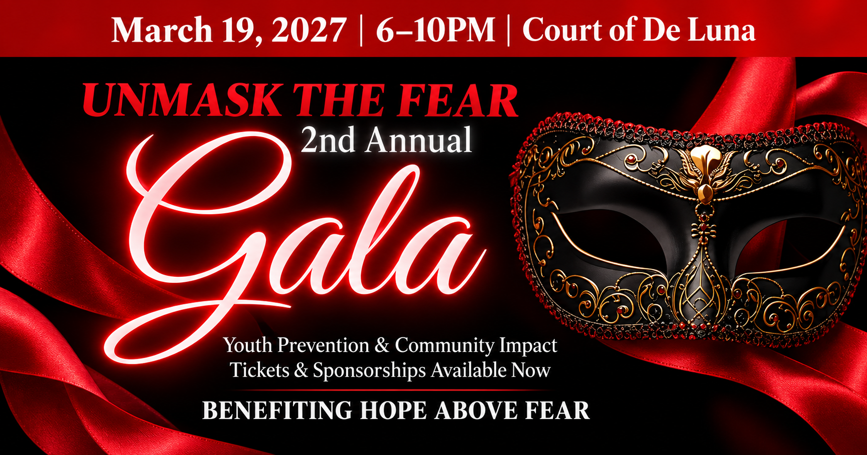 Campaign cover image for Unmask the Fear Gala