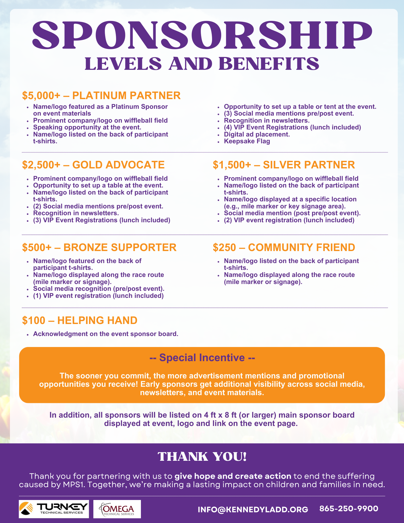 Campaign cover image for Kennedy Ladd Foundation Sponsor Partners