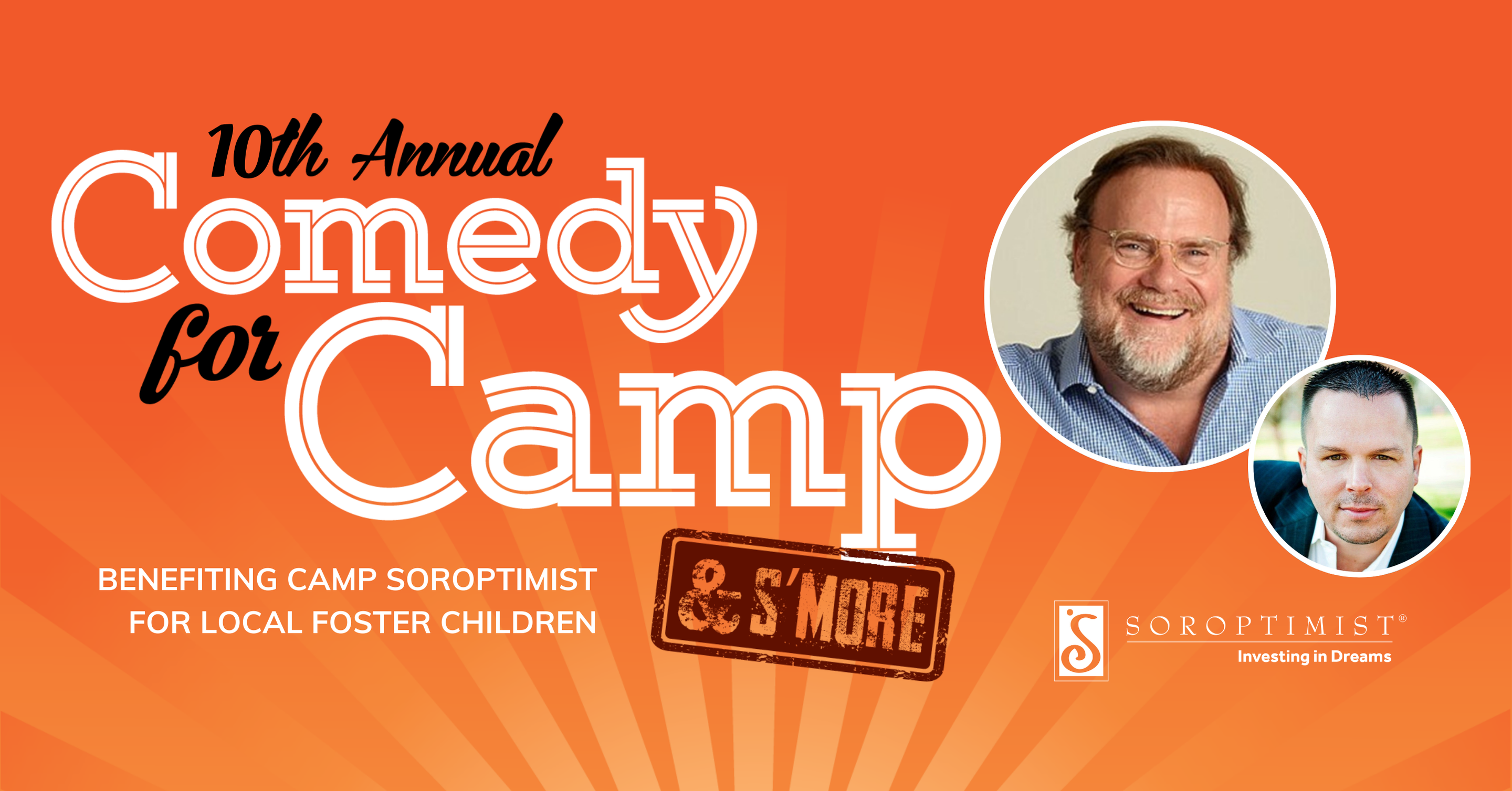 Campaign cover image for 10th Annual Comedy for Camp & S'MORE