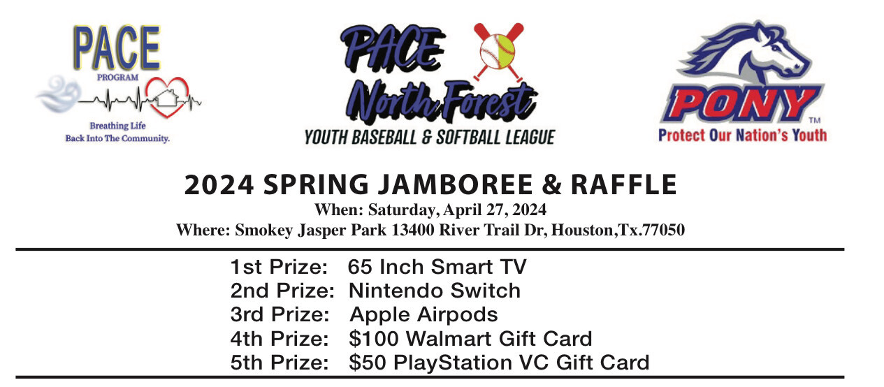 PACE North Forest Spring 2024 Jamboree Raffle