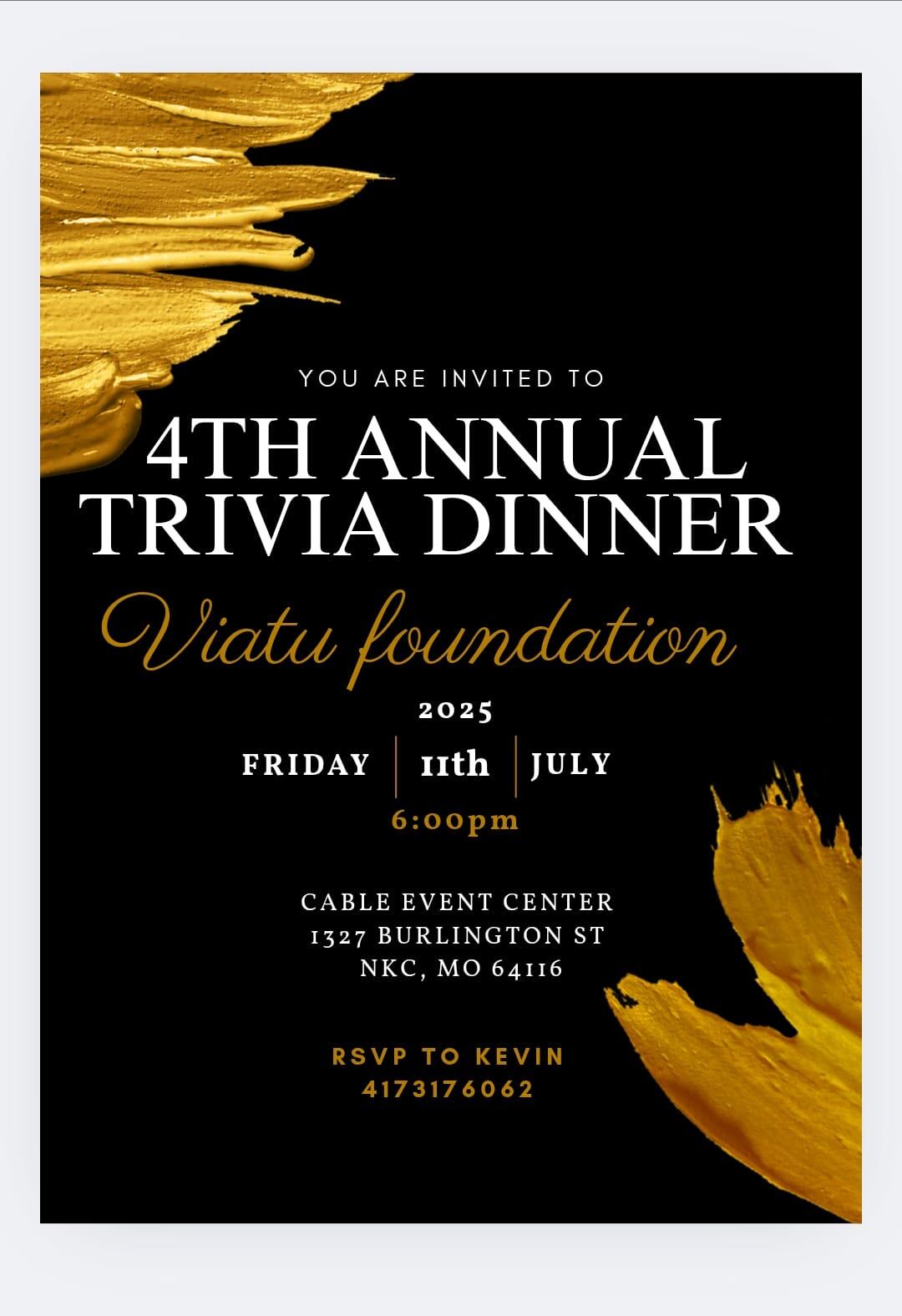 Campaign cover image for 4th Annual Trivia Dinner