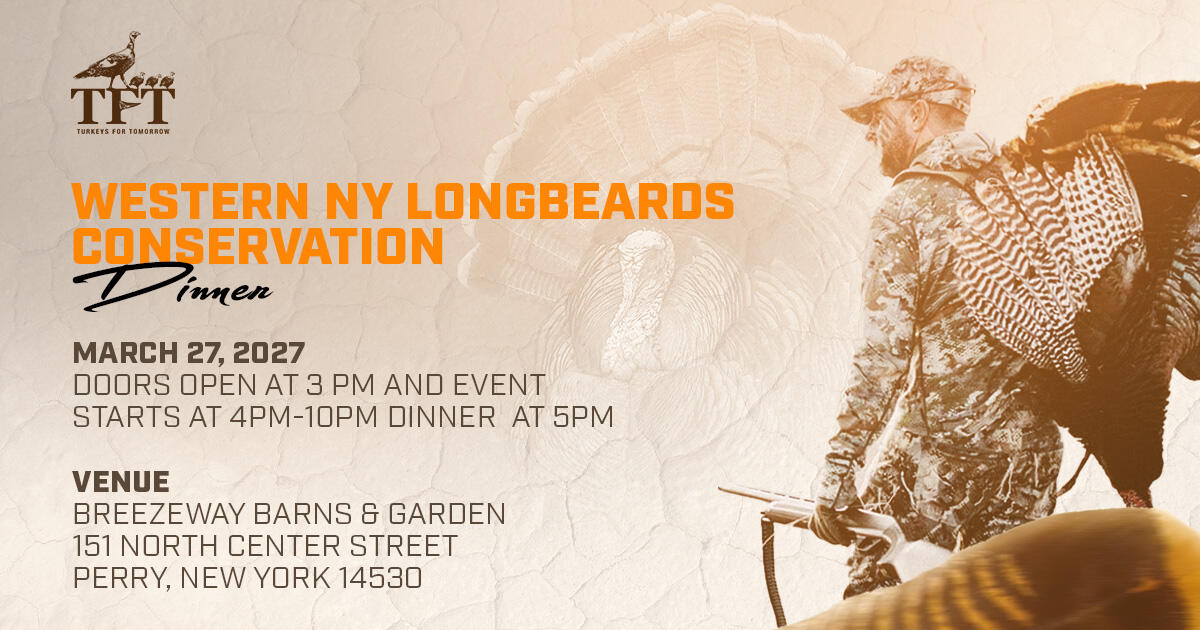Campaign cover image for 3/27/27 | Western NY Longbeards Conservation Dinner