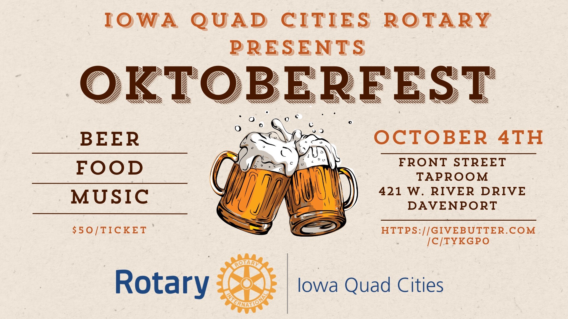 Campaign cover image for Iowa Quad Cities Rotary's Oktoberfest 2024