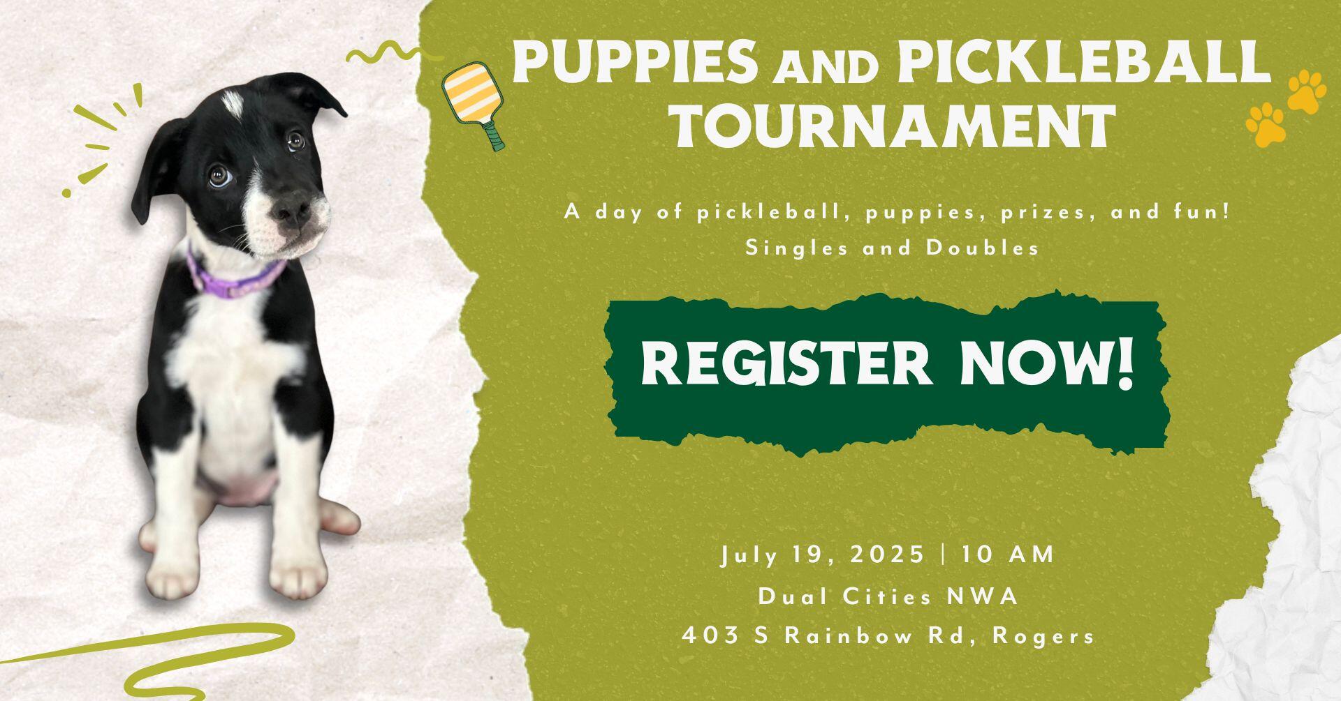 Campaign cover image for Puppies and Pickleball Tournament