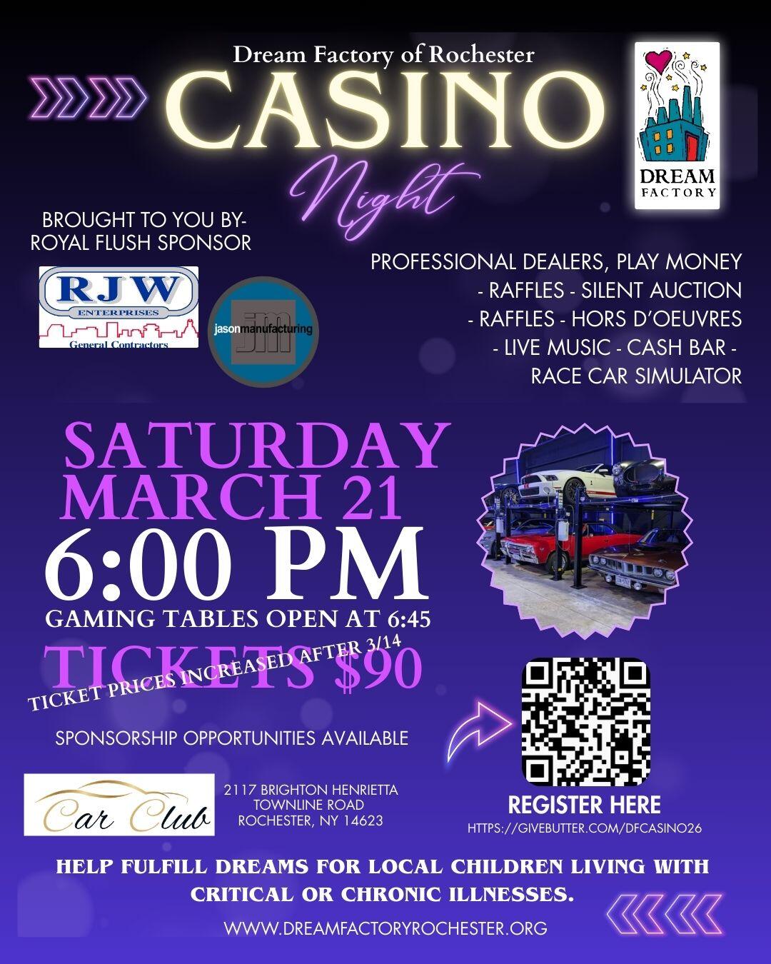 Campaign cover image for 2026 Dream Factory Casino Night