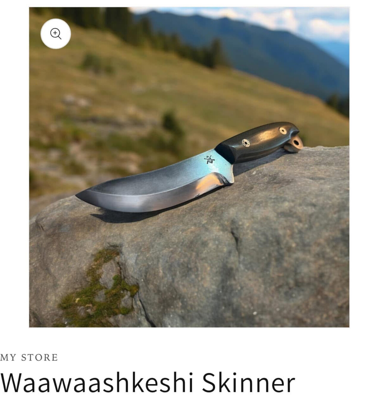 Campaign cover image for MIGIZI KNIFE “ Waawaashkeshi Skinner Design” Raffle by SOKY PATRIOTS INC. Charitable Gaming LIC. # EXE0002904