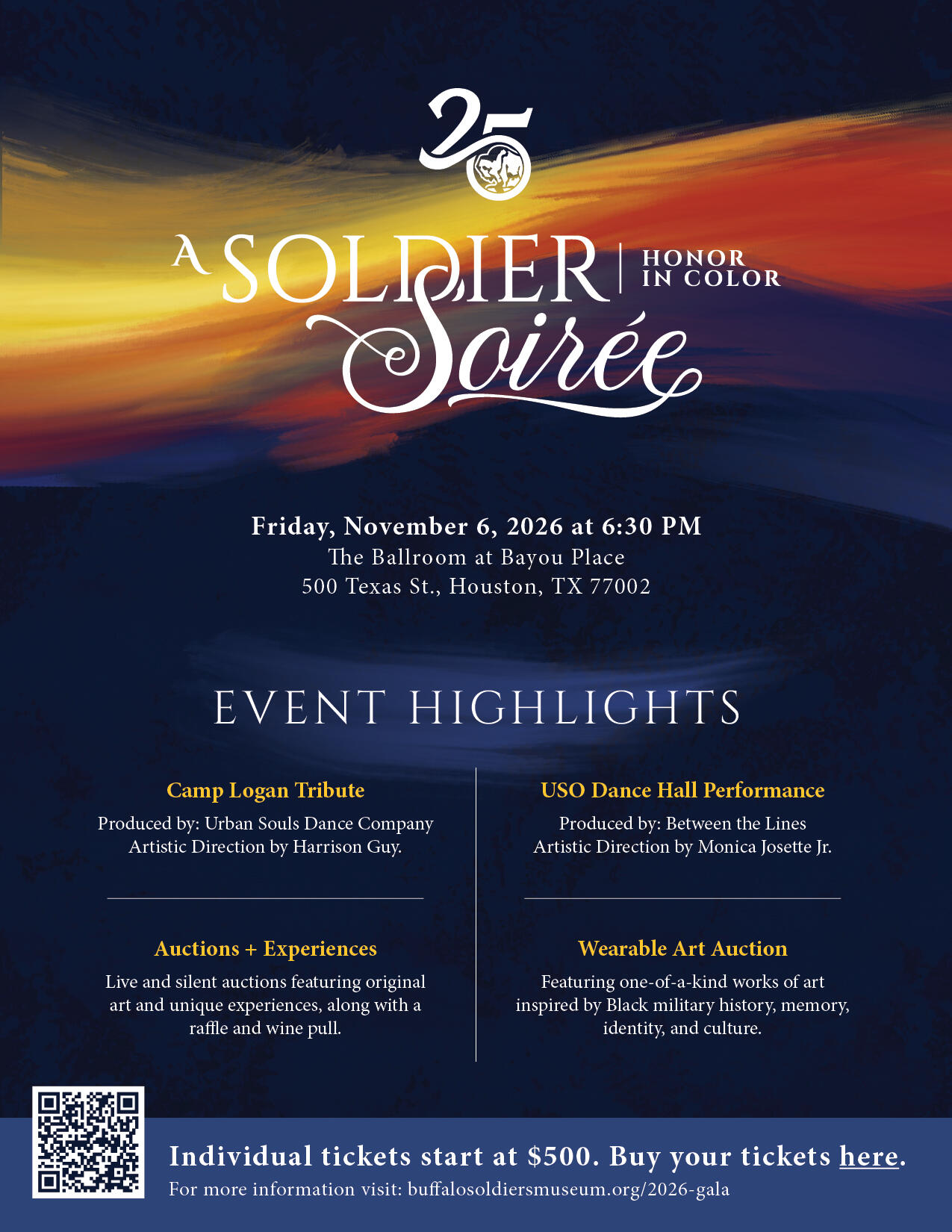 Campaign cover image for A Soldier Soiree': Honor in Color