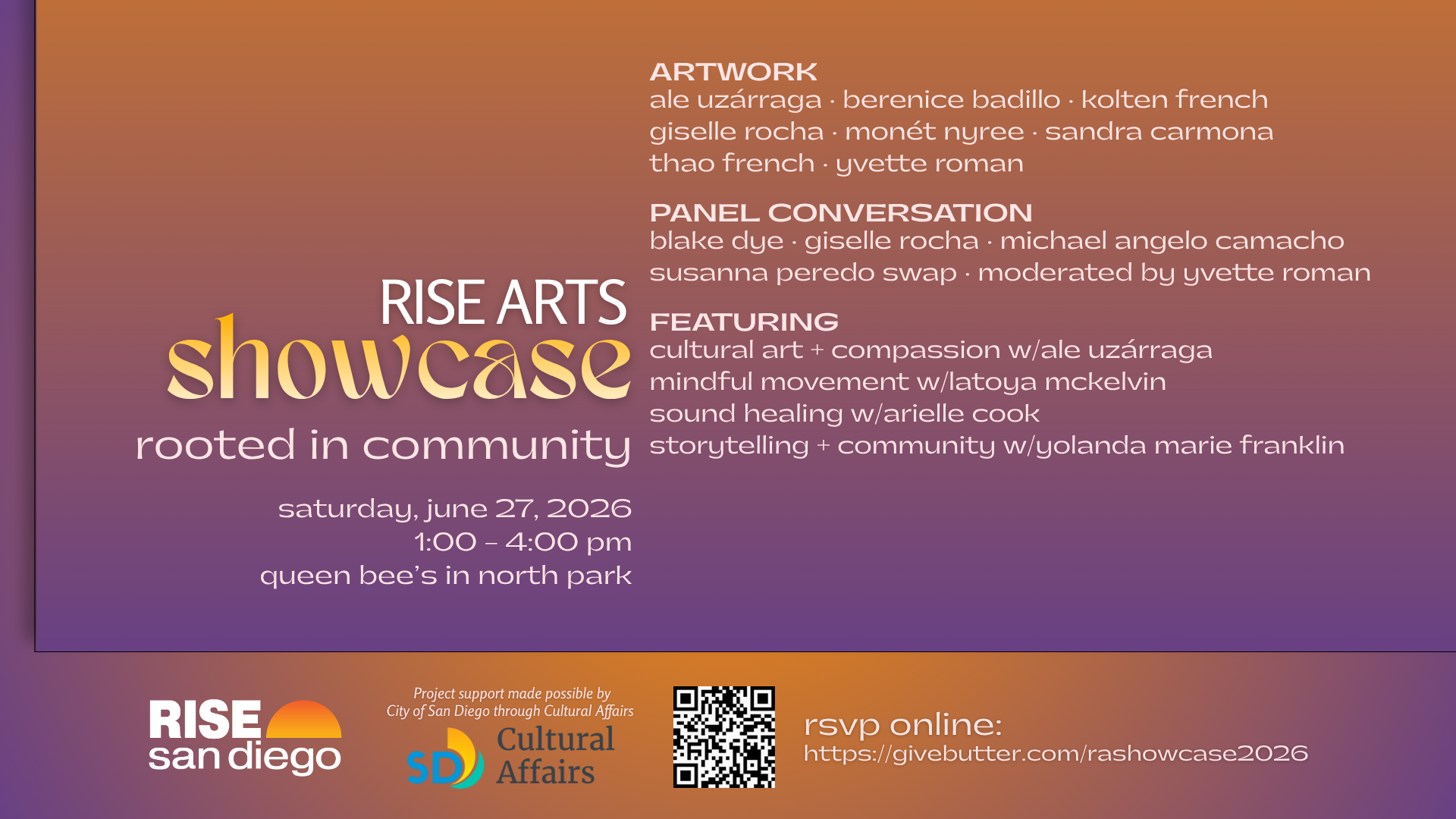 Campaign cover image for RISE Arts Showcase 2026