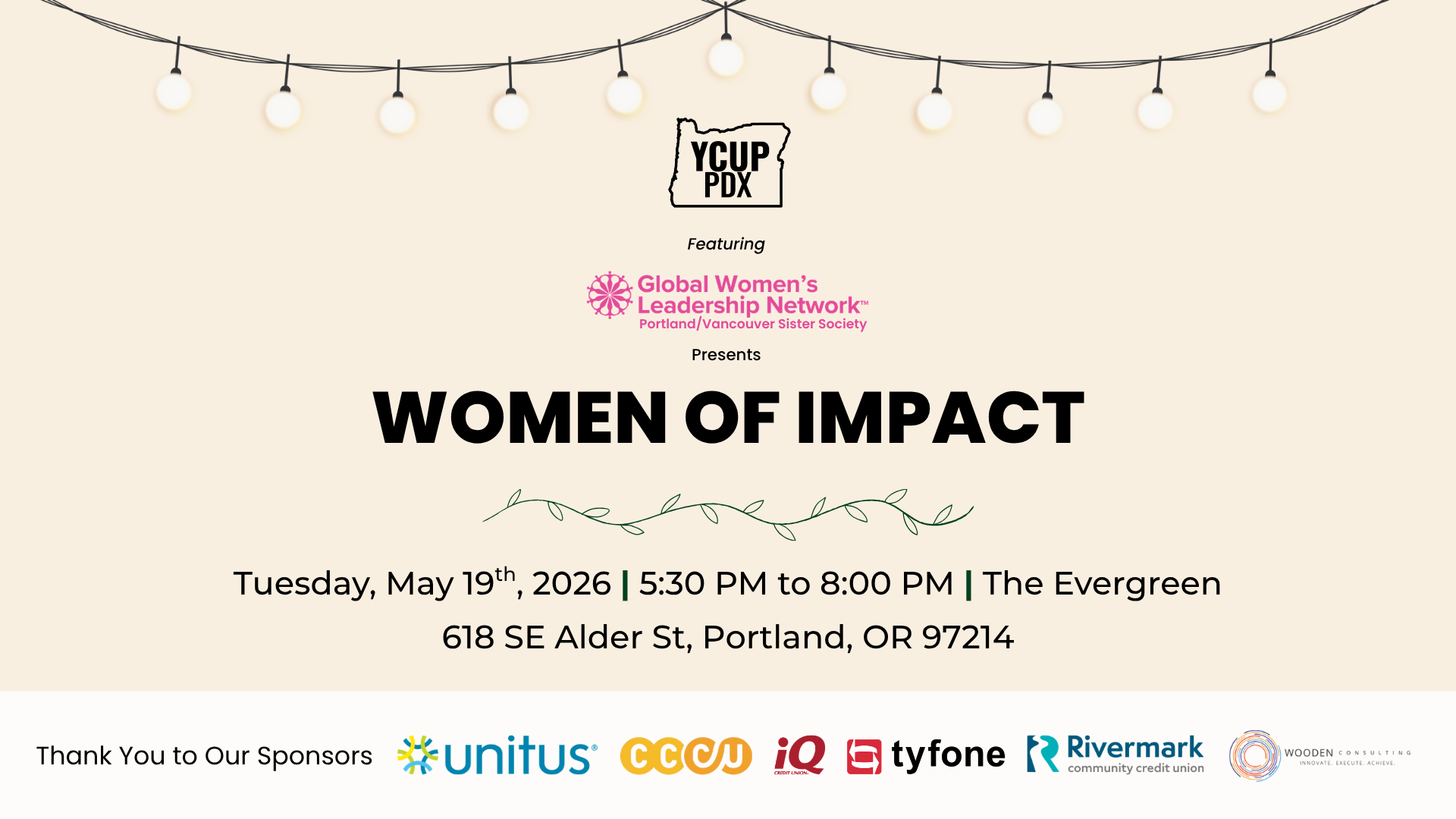 Campaign cover image for YCUP PDX Women of Impact 2026
